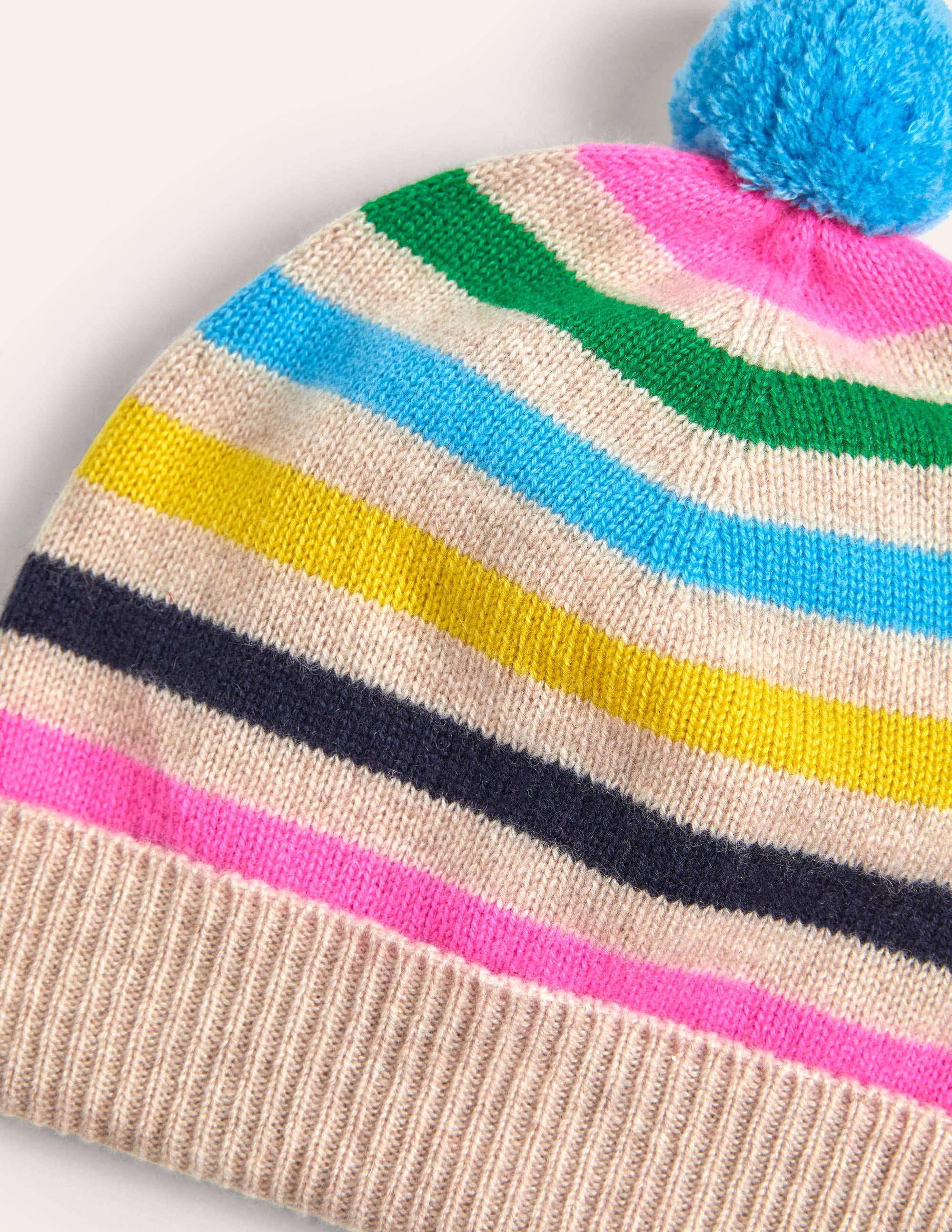 Strickset aus gestreiftem Kaschmir-Bunt - Image 2