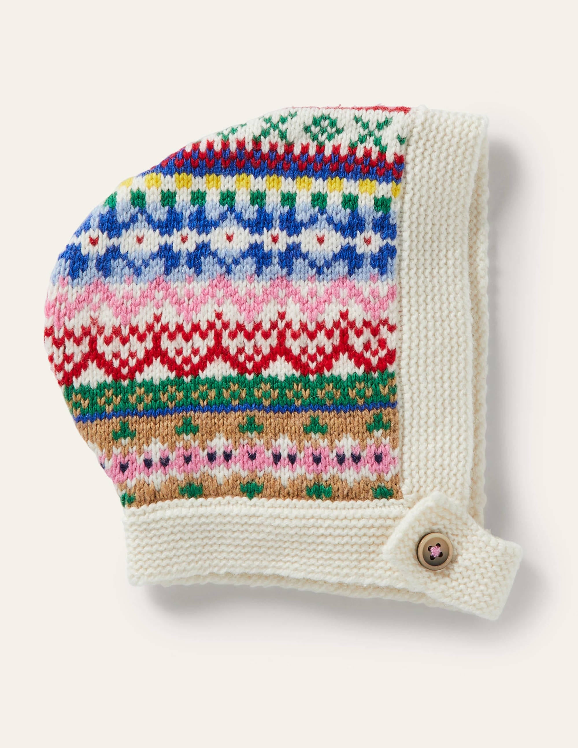 Fair-Isle-Strickhäubchen-Bunt - Image 1