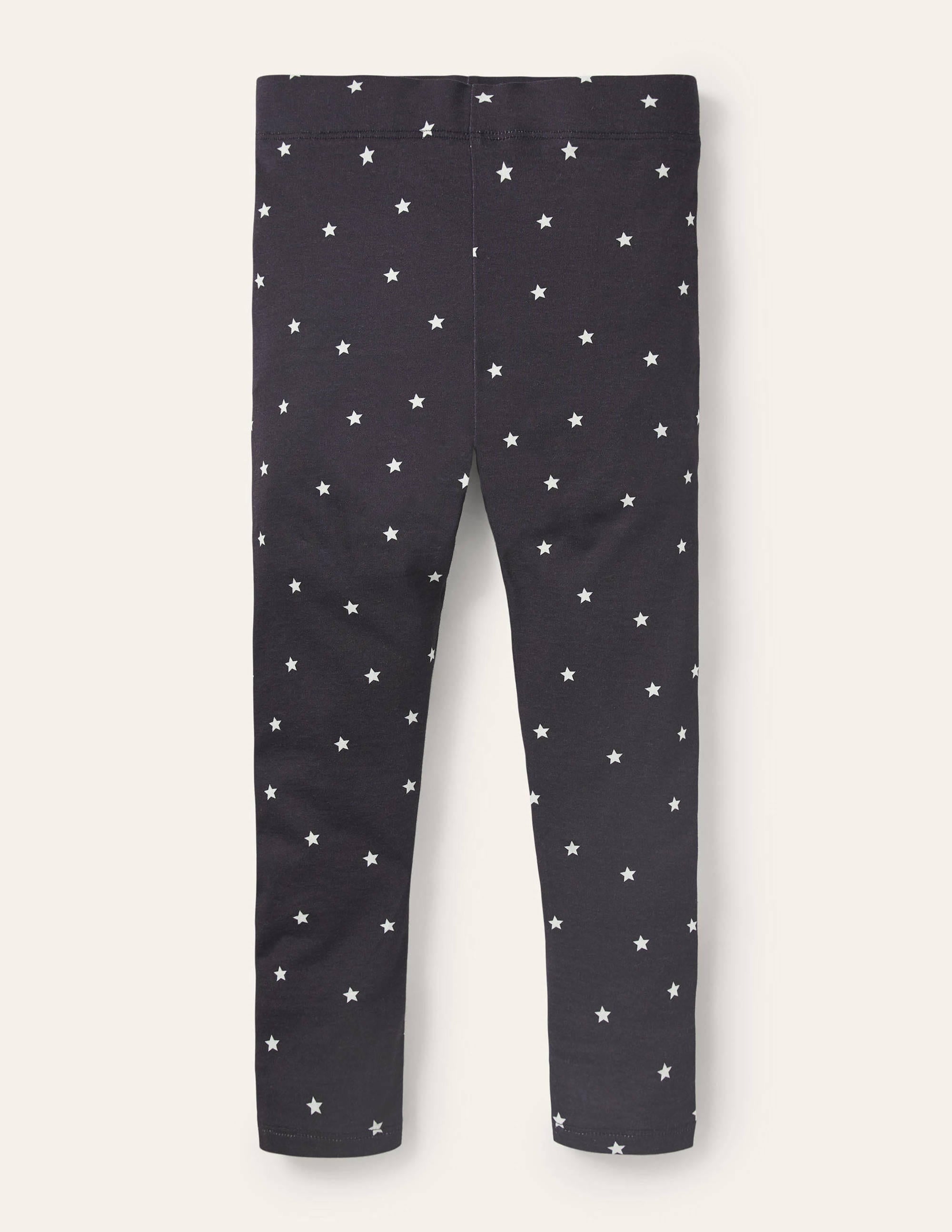 Fröhliche bequeme Leggings-Segelblau/Naturweiß, Sterne - Image 1