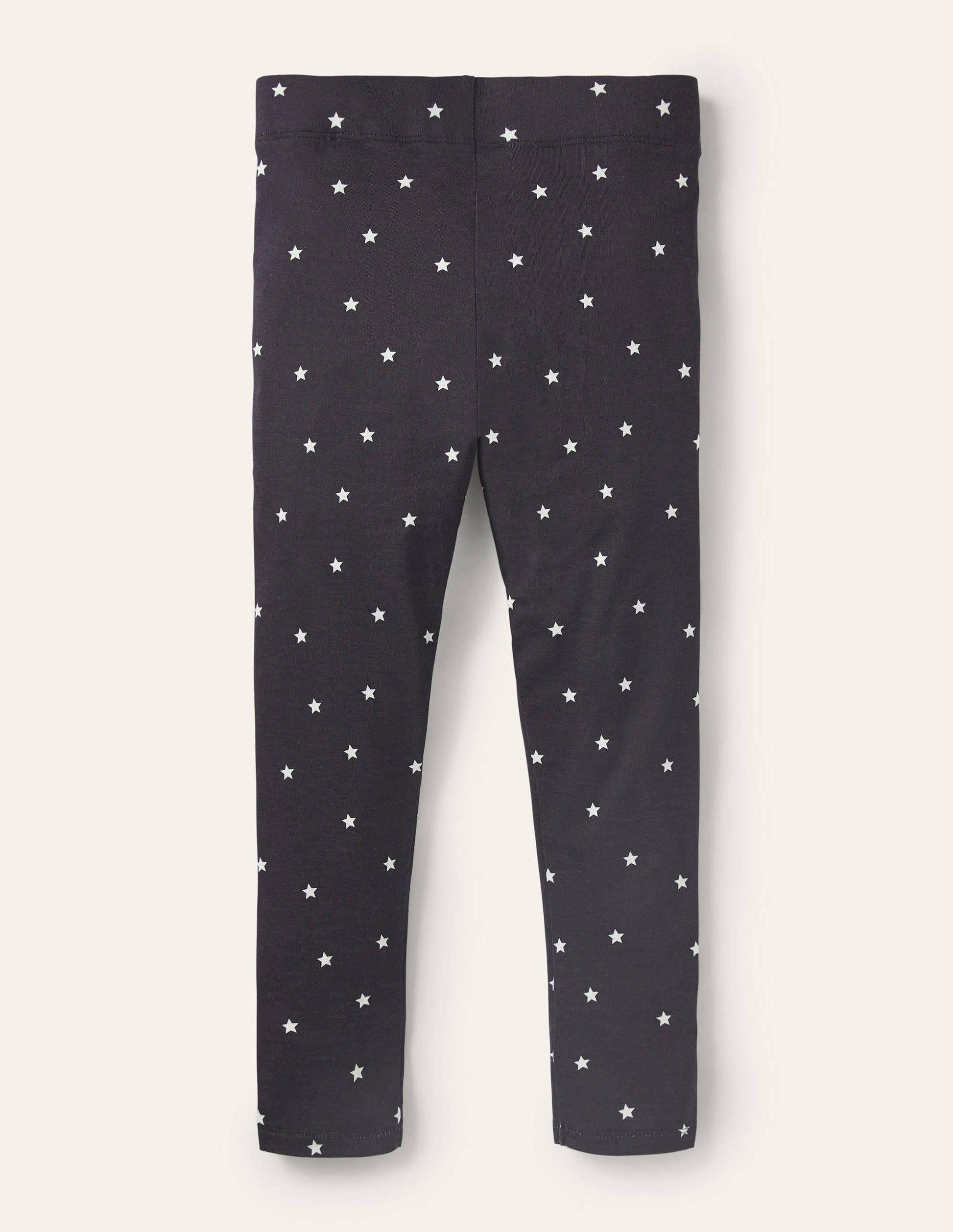 Fröhliche bequeme Leggings-Segelblau/Naturweiß, Sterne-2