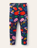 Legging fun et cosy-Amis de la forêt bleu tribord