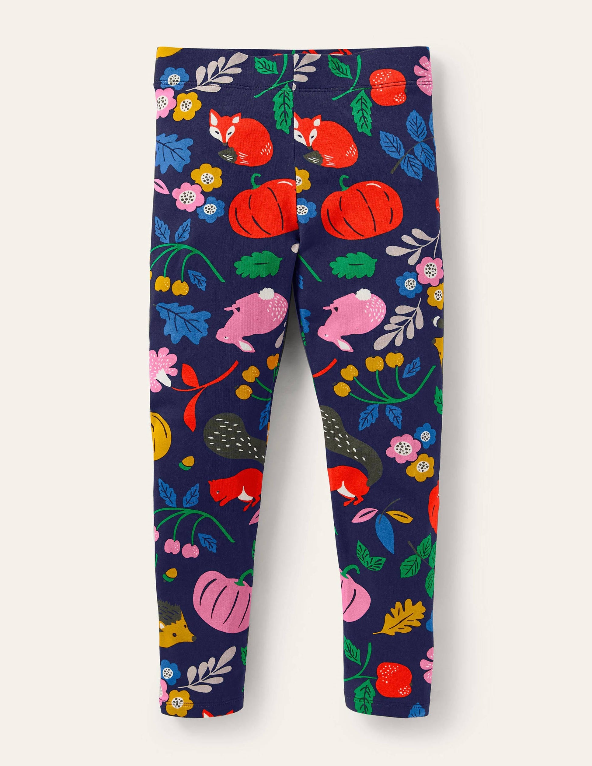 Legging fun et cosy-Amis de la forêt bleu tribord-1