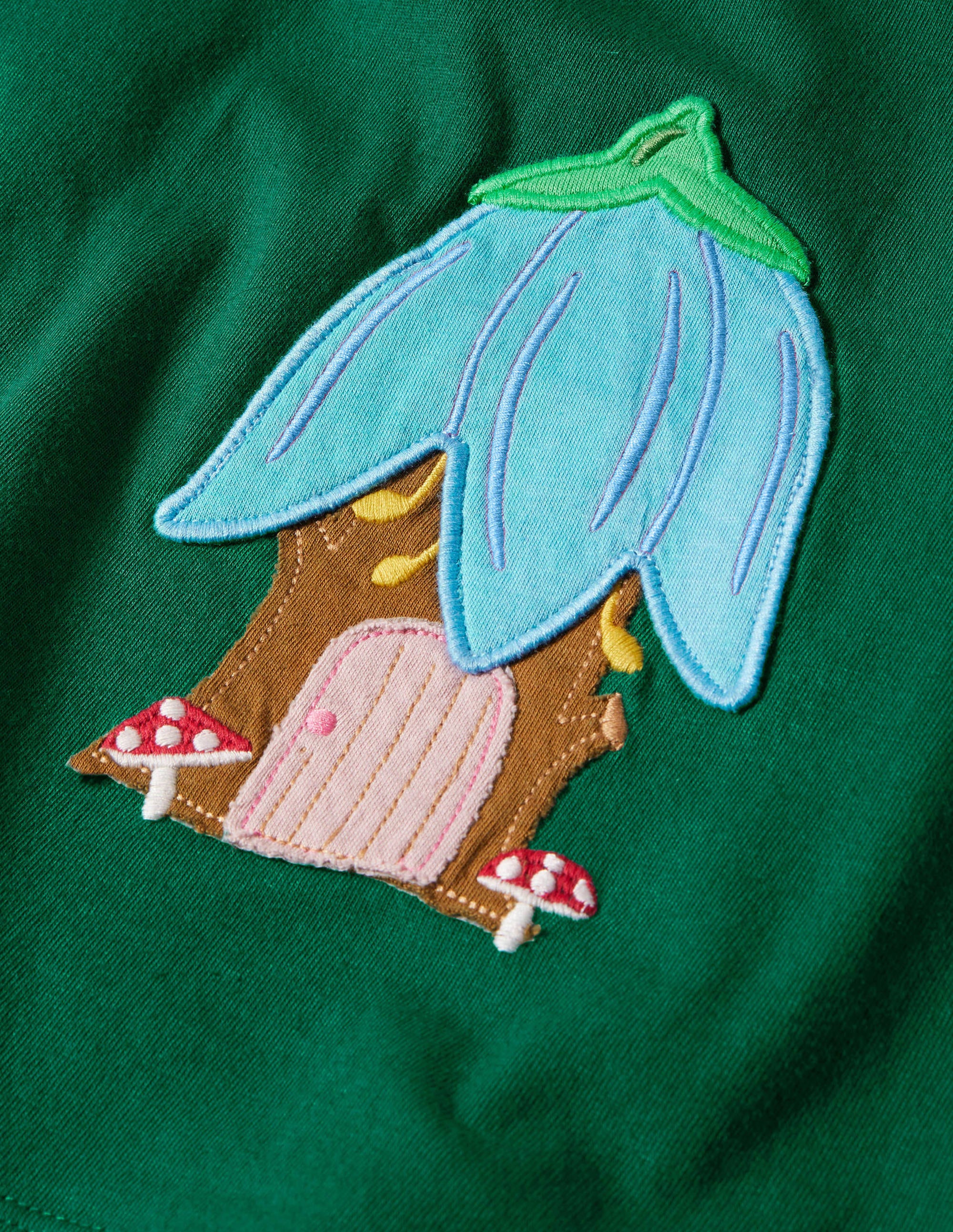 Tunique avec poches à appliqués-Fées vert forêt - Image 3