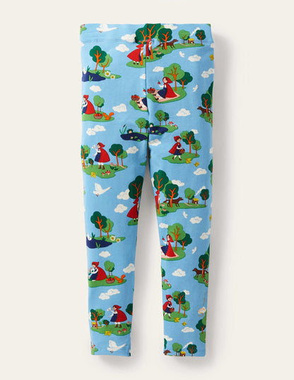 Fröhliche Leggings-Surfbrett-Blau, Rotkäppchen-2
