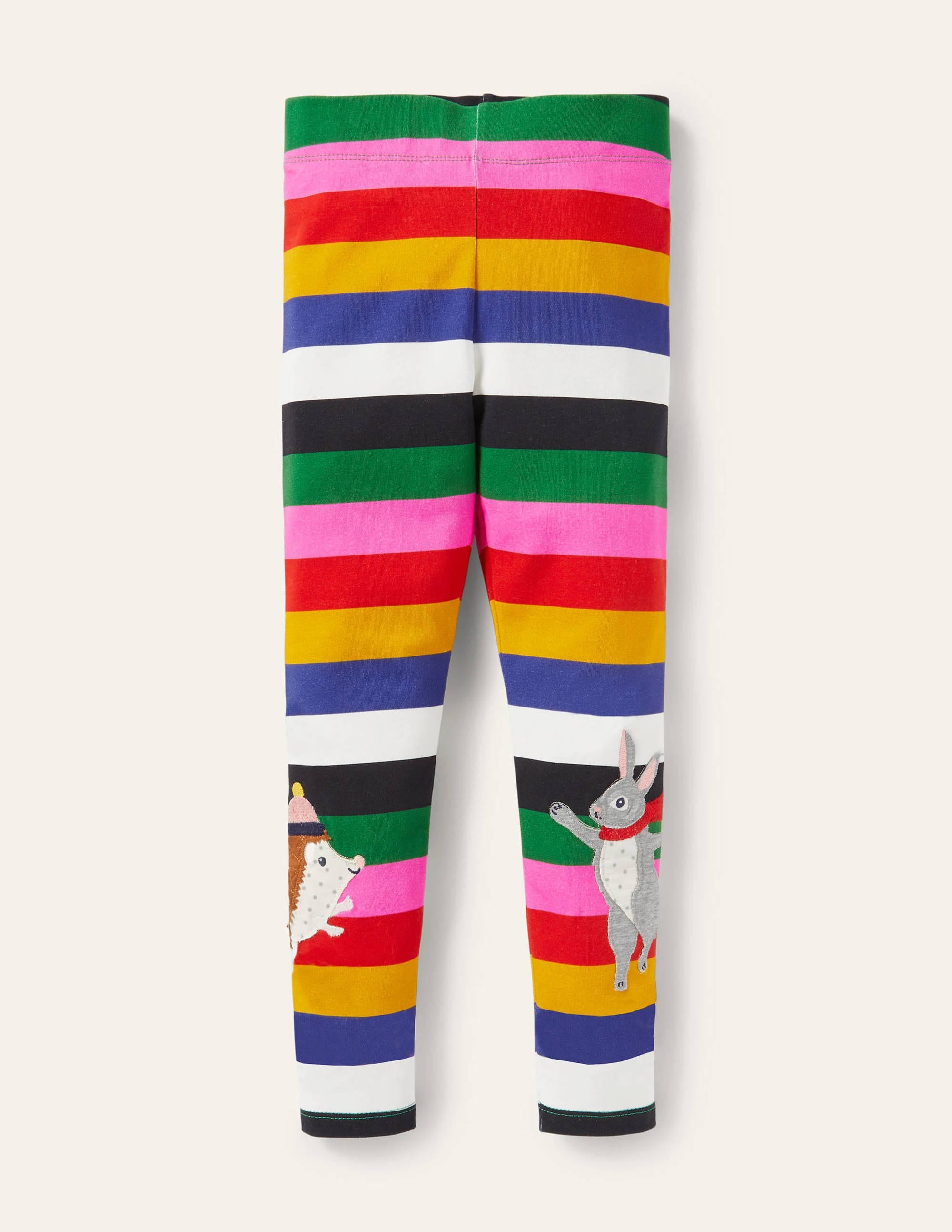 Legging fun à appliqué-Animaux rayé multi - Image 1