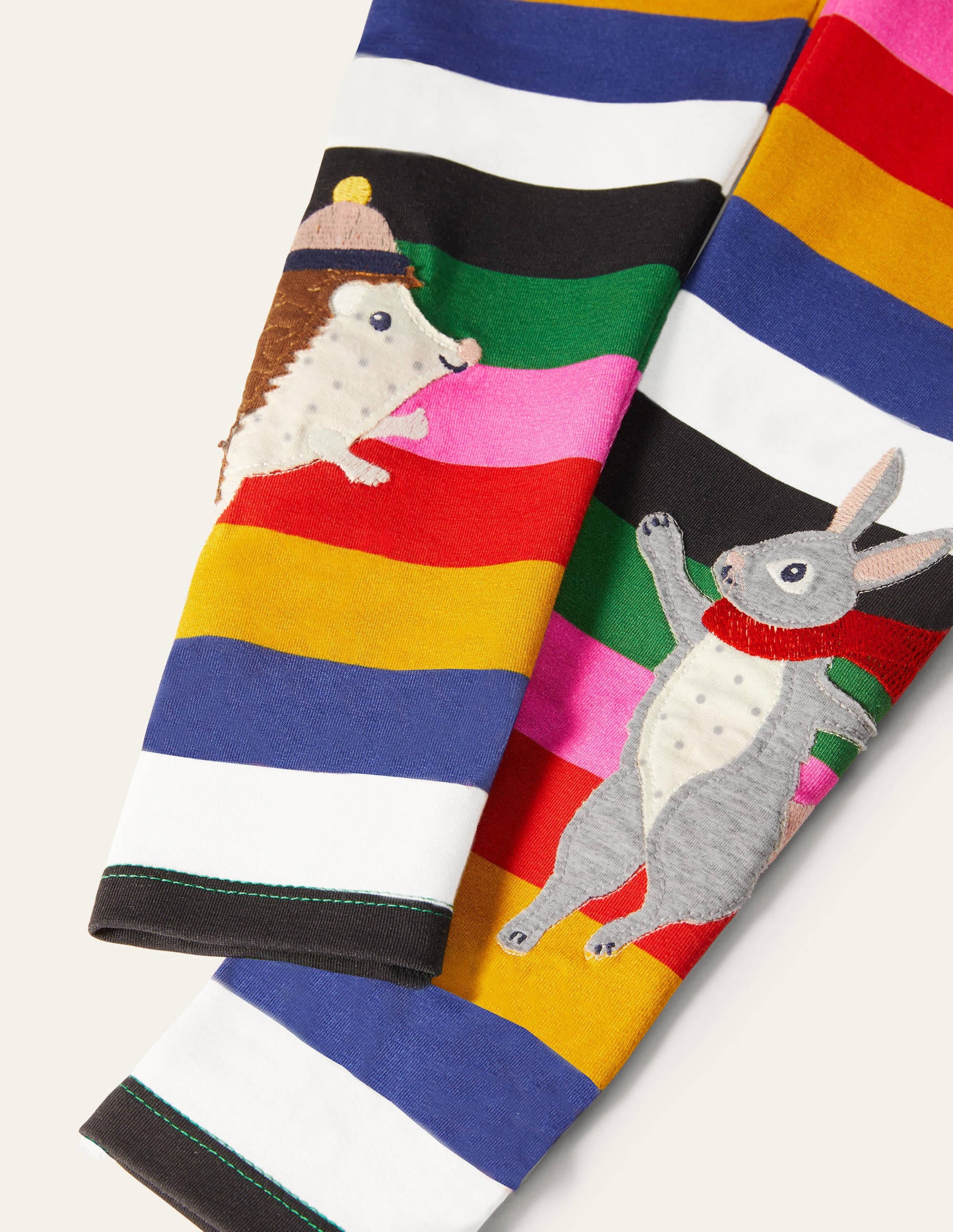 Legging fun à appliqué-Animaux rayé multi - Image 3