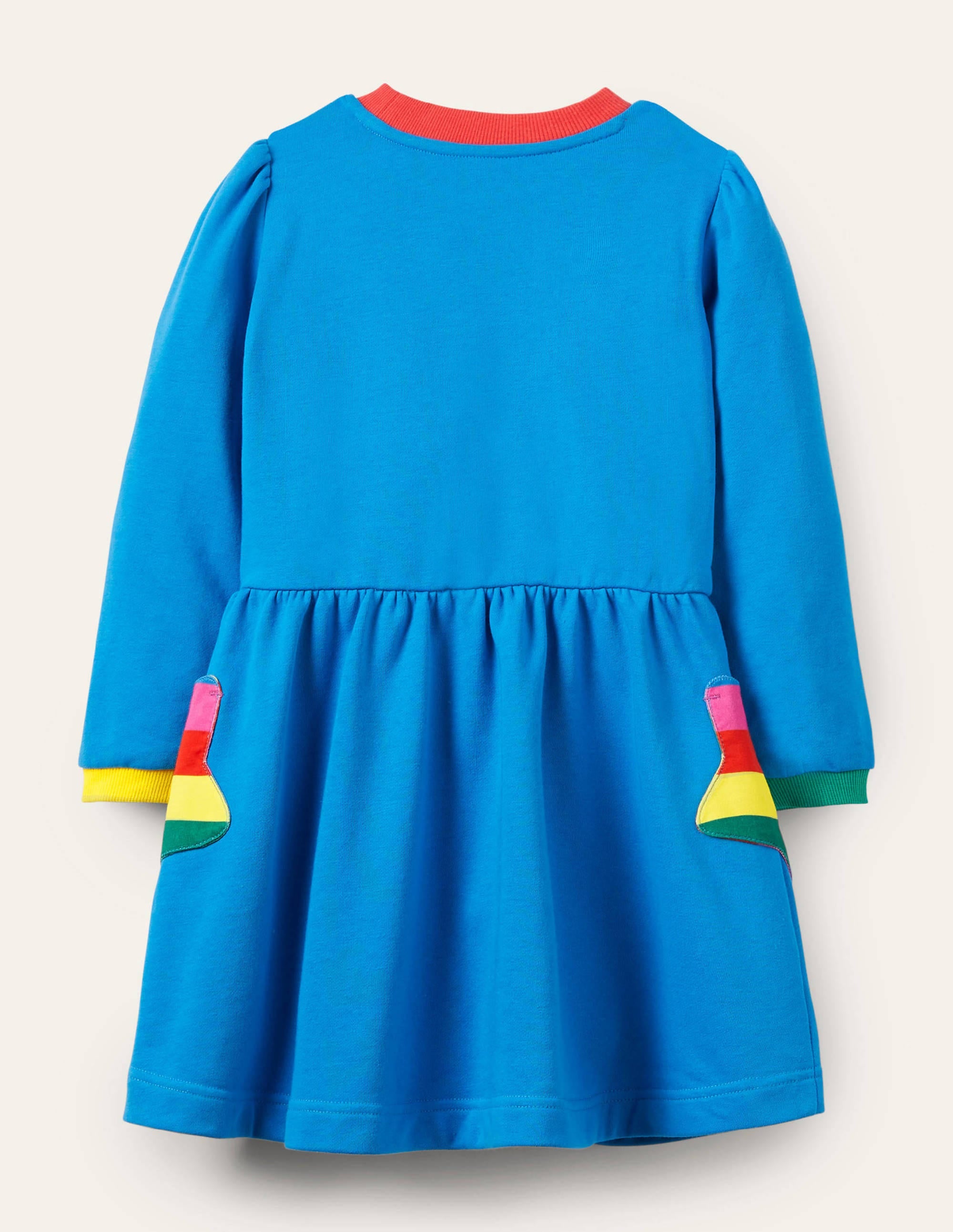Robe avec poches à appliqué-Étoiles bleu marocain - Image 2