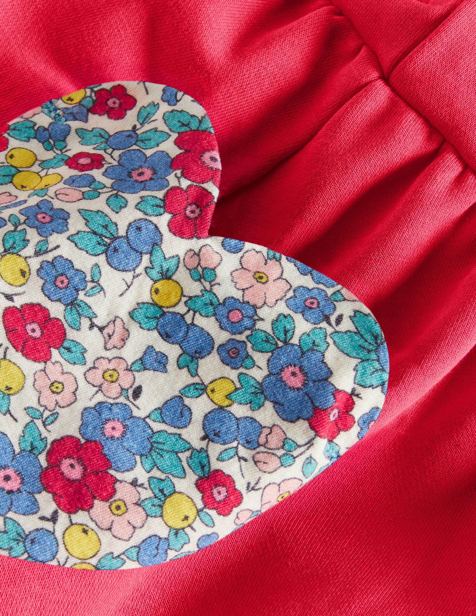 Kleid mit Taschen-Applikation-Himbeerrosa, Herzen - Image 3