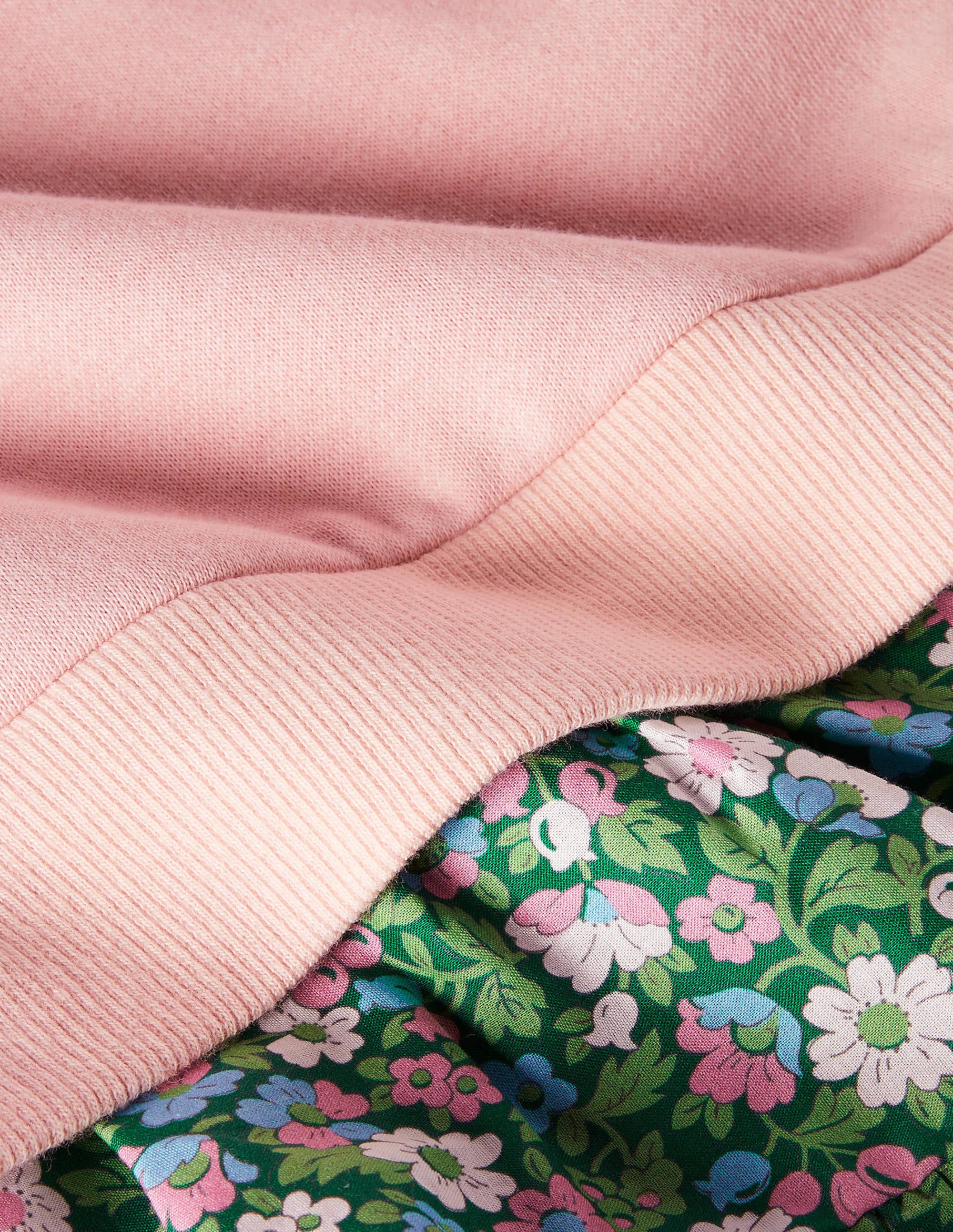 Cosy Hooded Dress-Boto Pink Floral - Image 3
