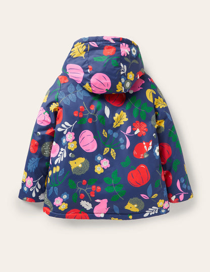 Anorak mit Sherpa-Futter-Segelblau, Waldfreunde