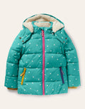 Kuschelige 2-in-1-Jacke mit Wattierung-Bachblau, Konfettisterne