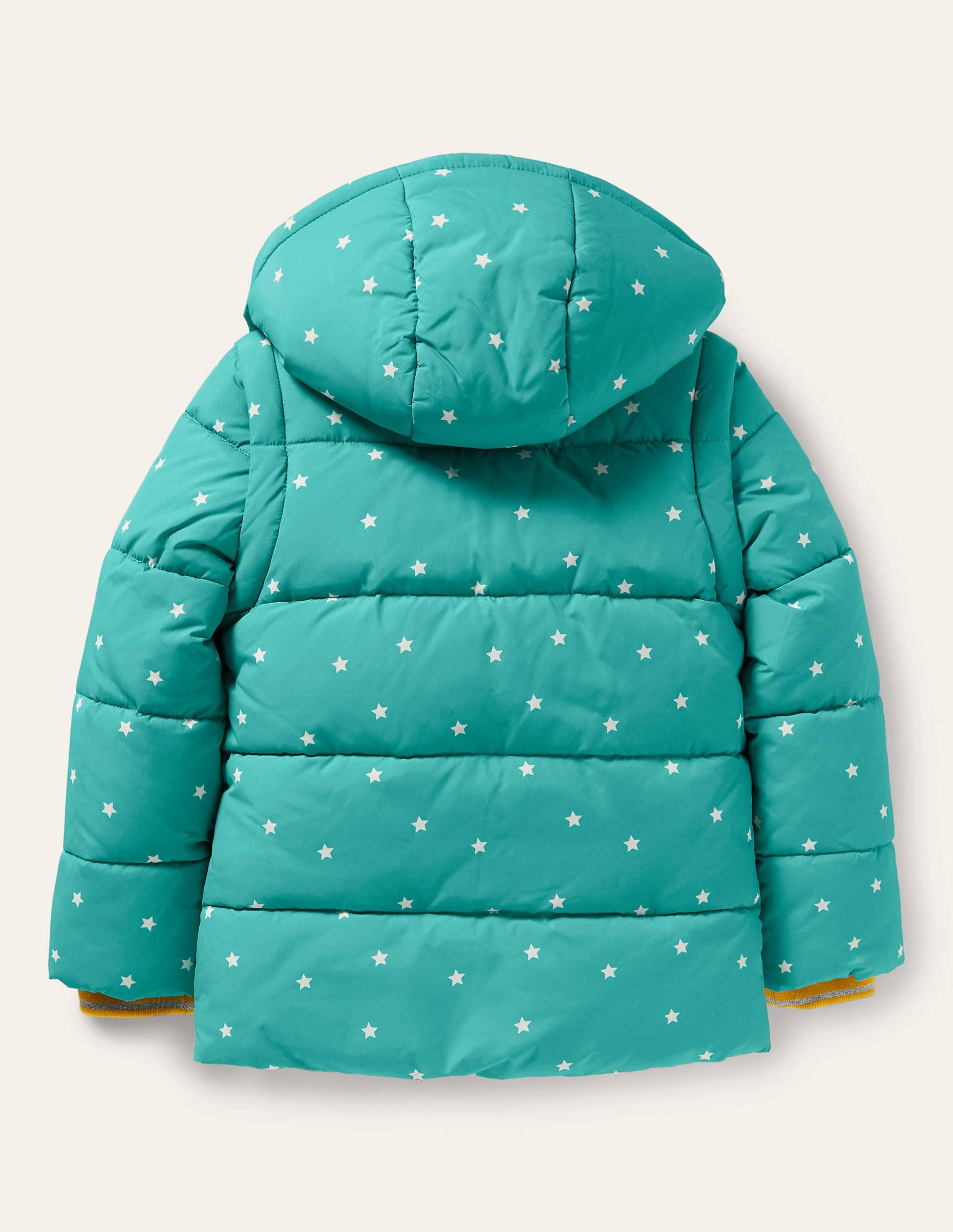Kuschelige 2-in-1-Jacke mit Wattierung-Bachblau, Konfettisterne-2