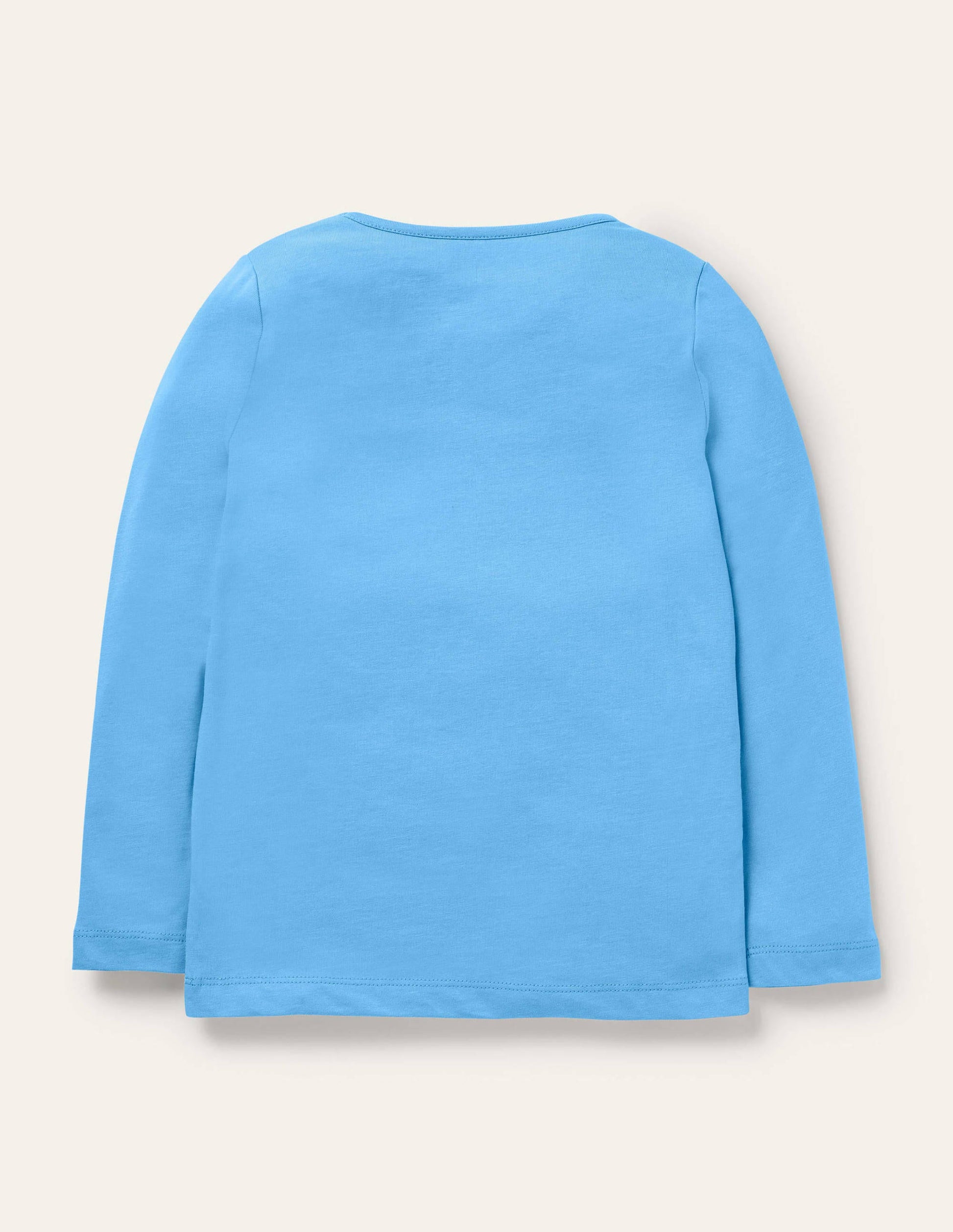 T-Shirt mit lustigen Fakten-Surfbrett-Blau, Schneeflocken-2