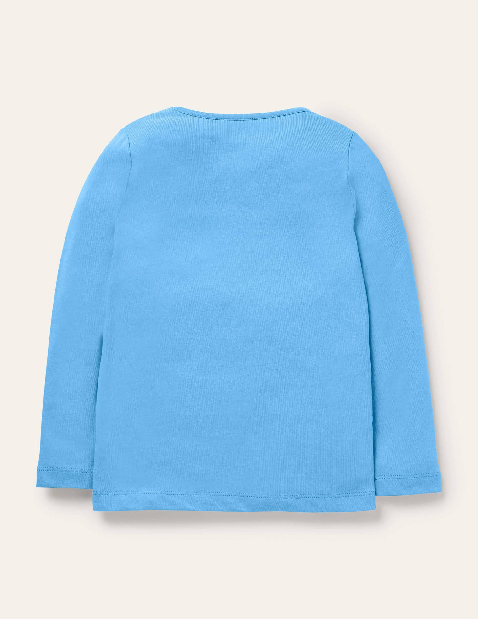 T-Shirt mit lustigen Fakten-Surfbrett-Blau, Schneeflocken - Image 2