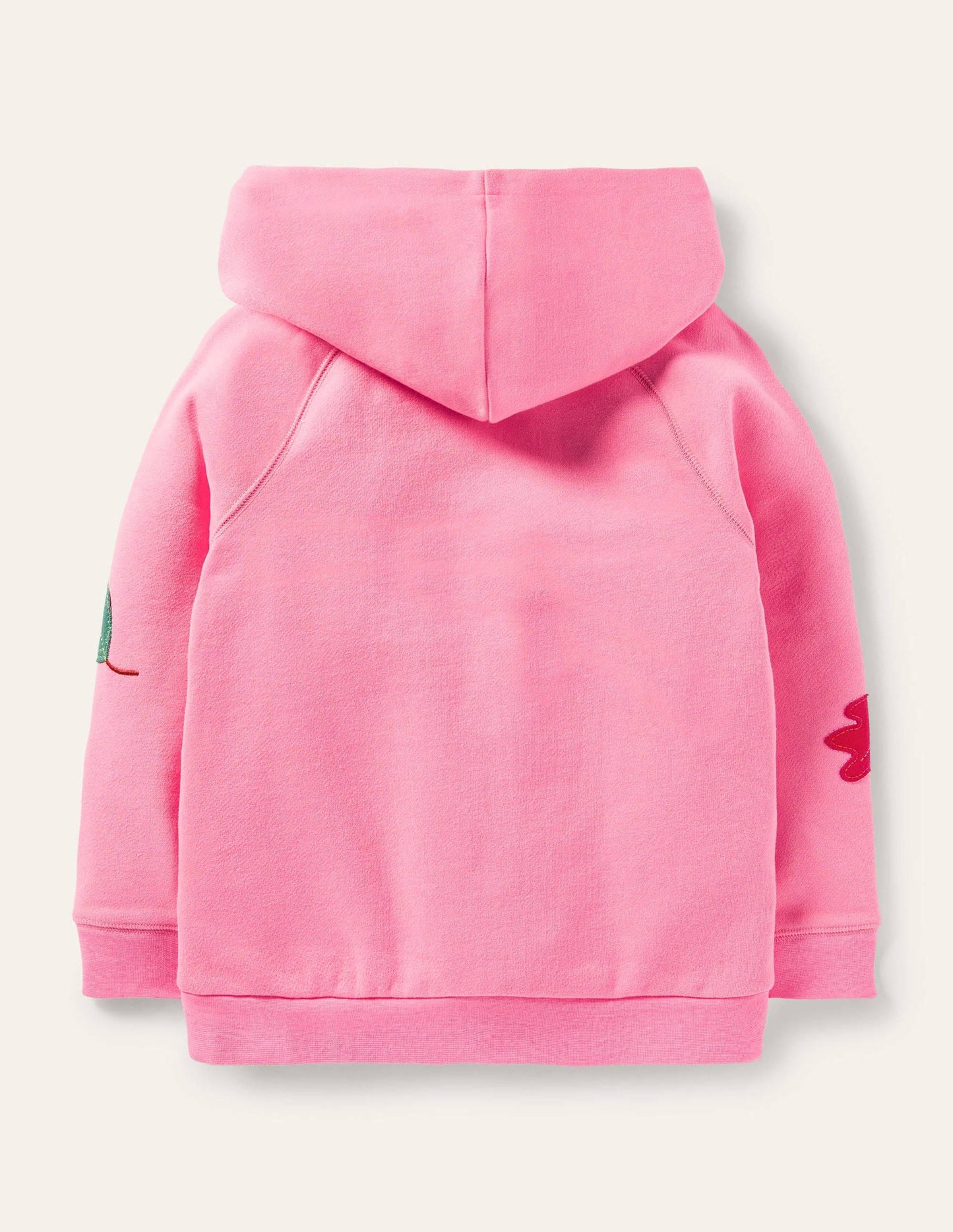 Sweat à capuche à appliqué-Écureuil rose pétale vif