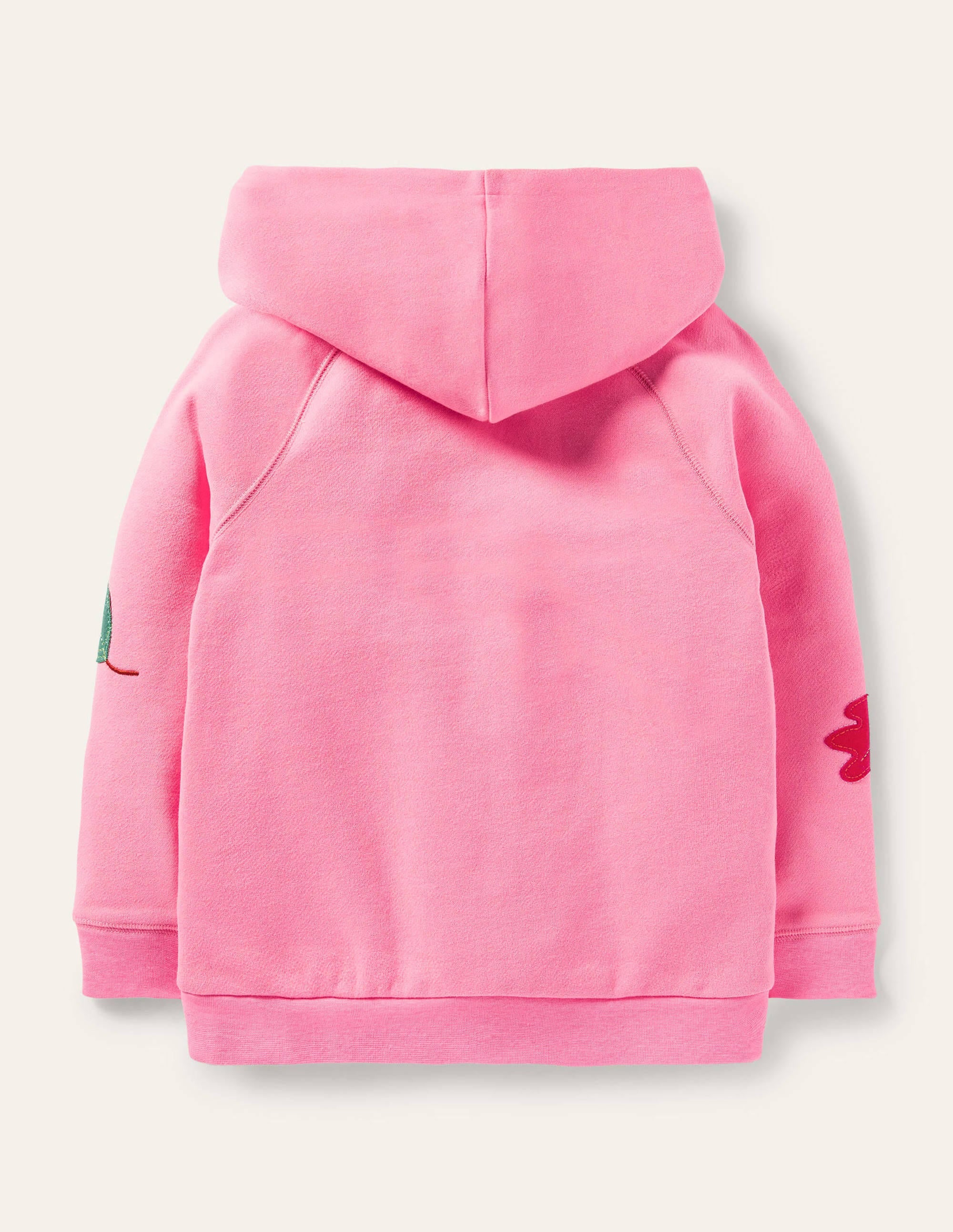 Sweat à capuche à appliqué-Écureuil rose pétale vif - Image 2