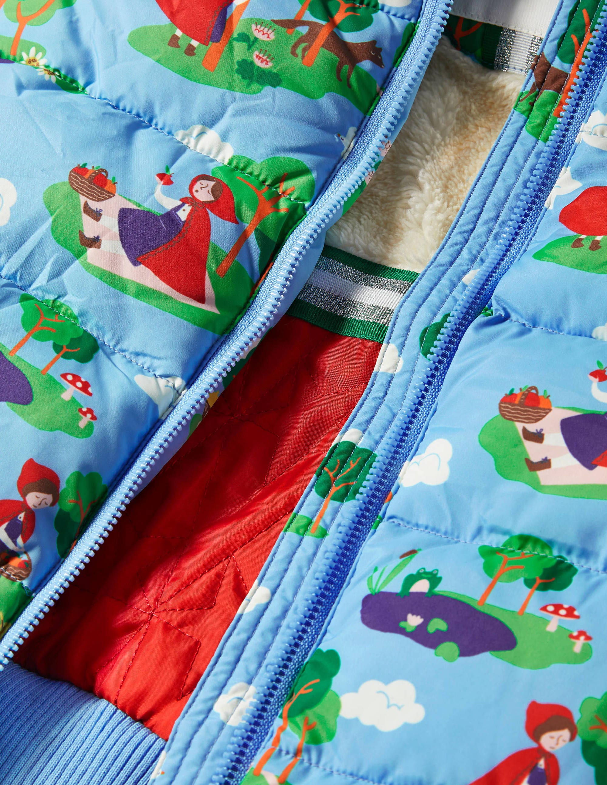 Doudoune cosy-Petit chaperon rouge bleu surf - Image 3
