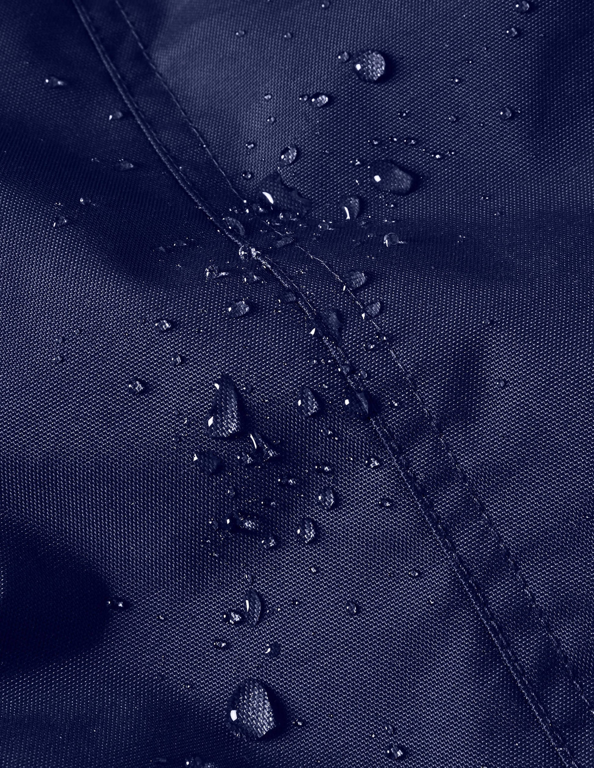 Gemütlicher wasserdichter Mantel-Schuluniform-Navy, Regenbogen-4