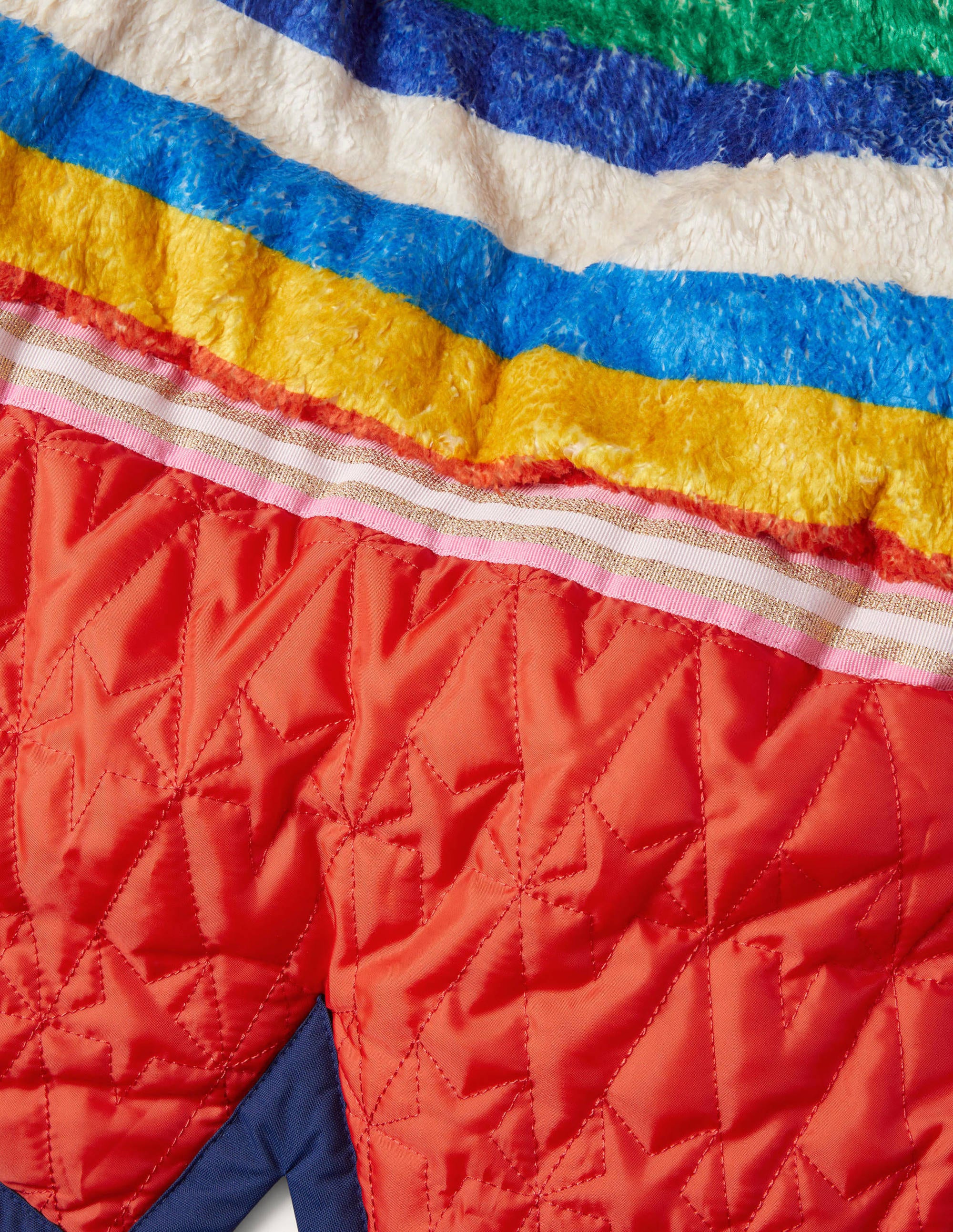 Gemütlicher wasserdichter Mantel-Schuluniform-Navy, Regenbogen - Image 5