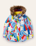 Veste imperméable pour tous les temps-Étoile arc-en-ciel bleu surf