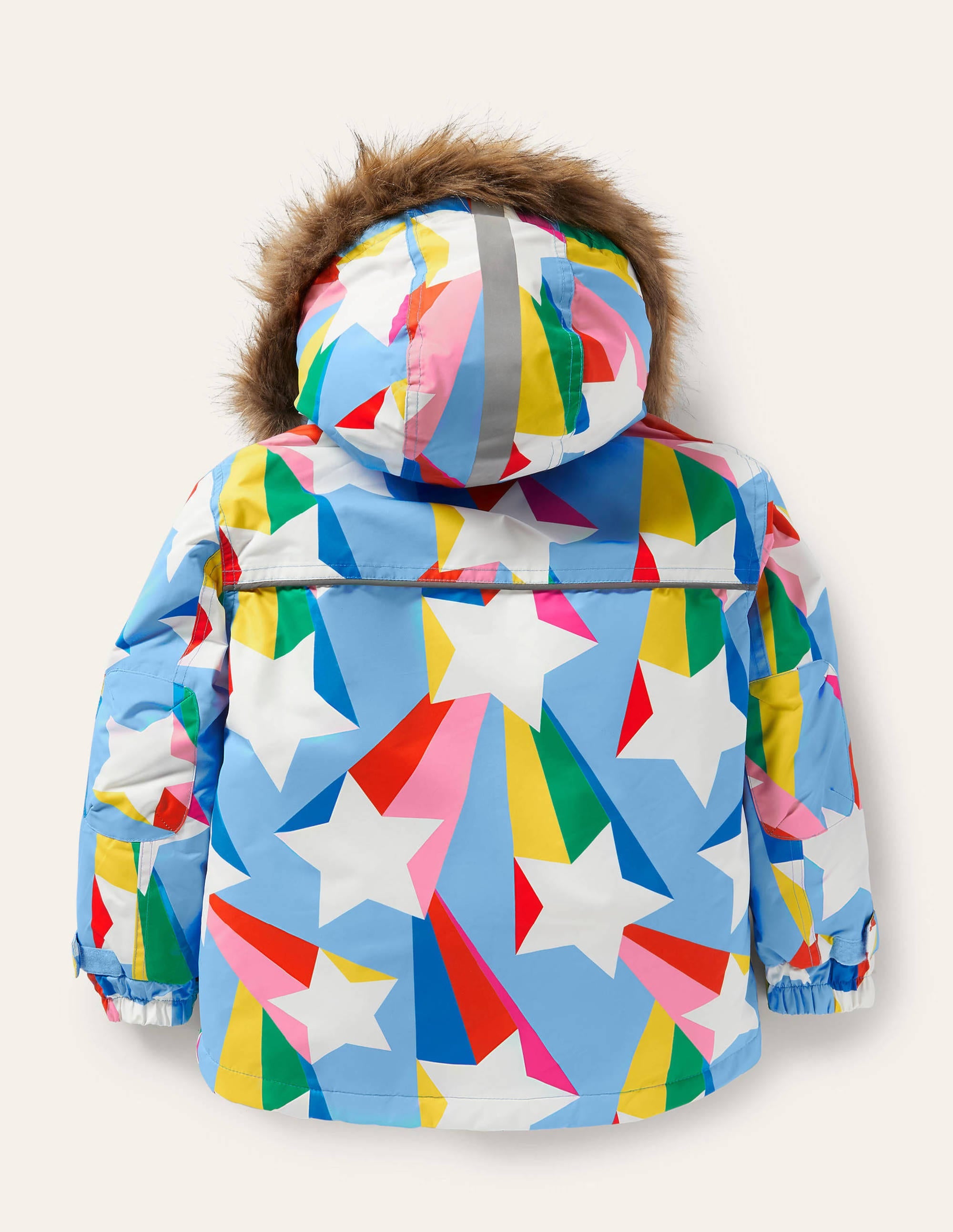 Veste imperméable pour tous les temps-Étoile arc-en-ciel bleu surf - Image 2