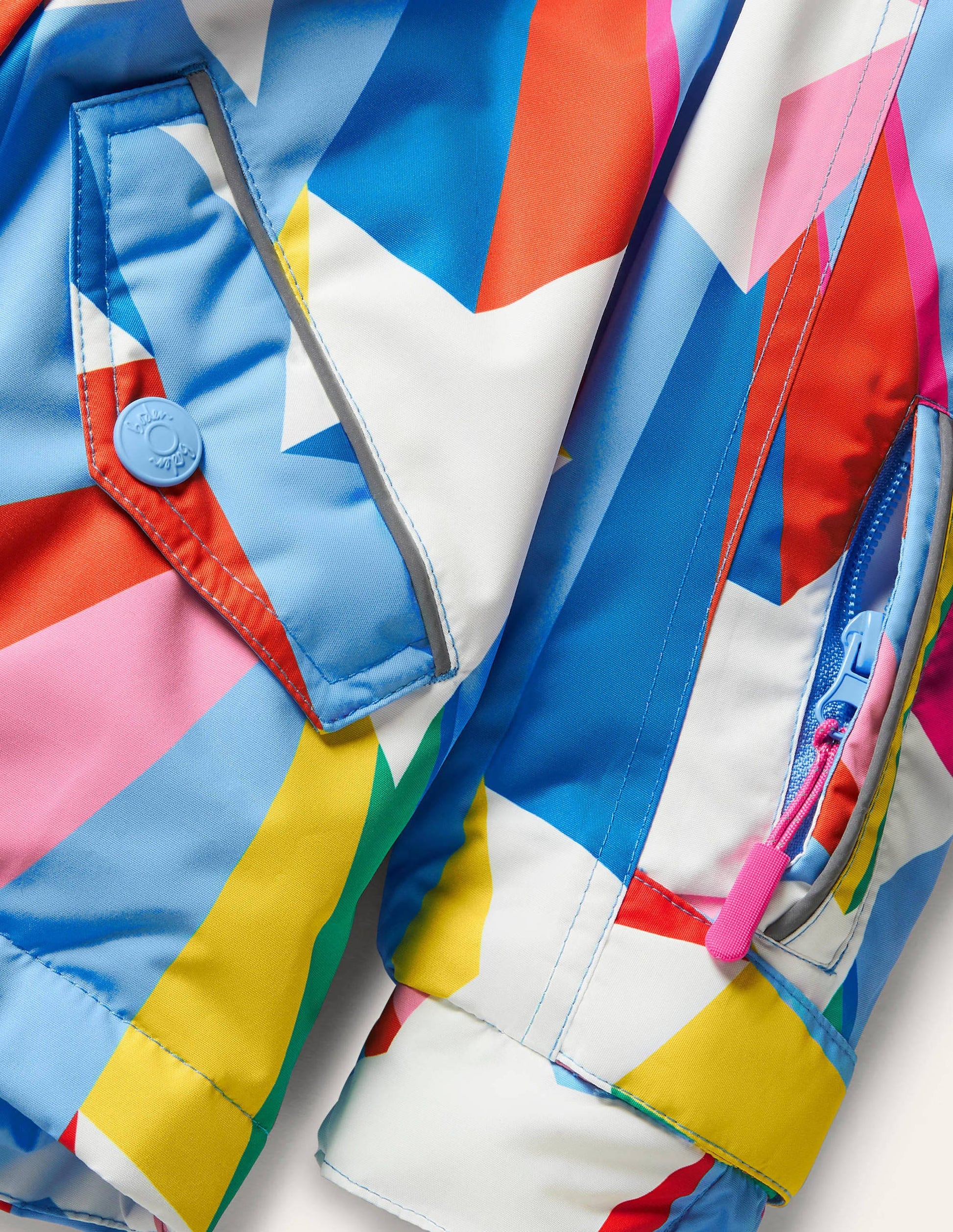 Veste imperméable pour tous les temps-Étoile arc-en-ciel bleu surf-3