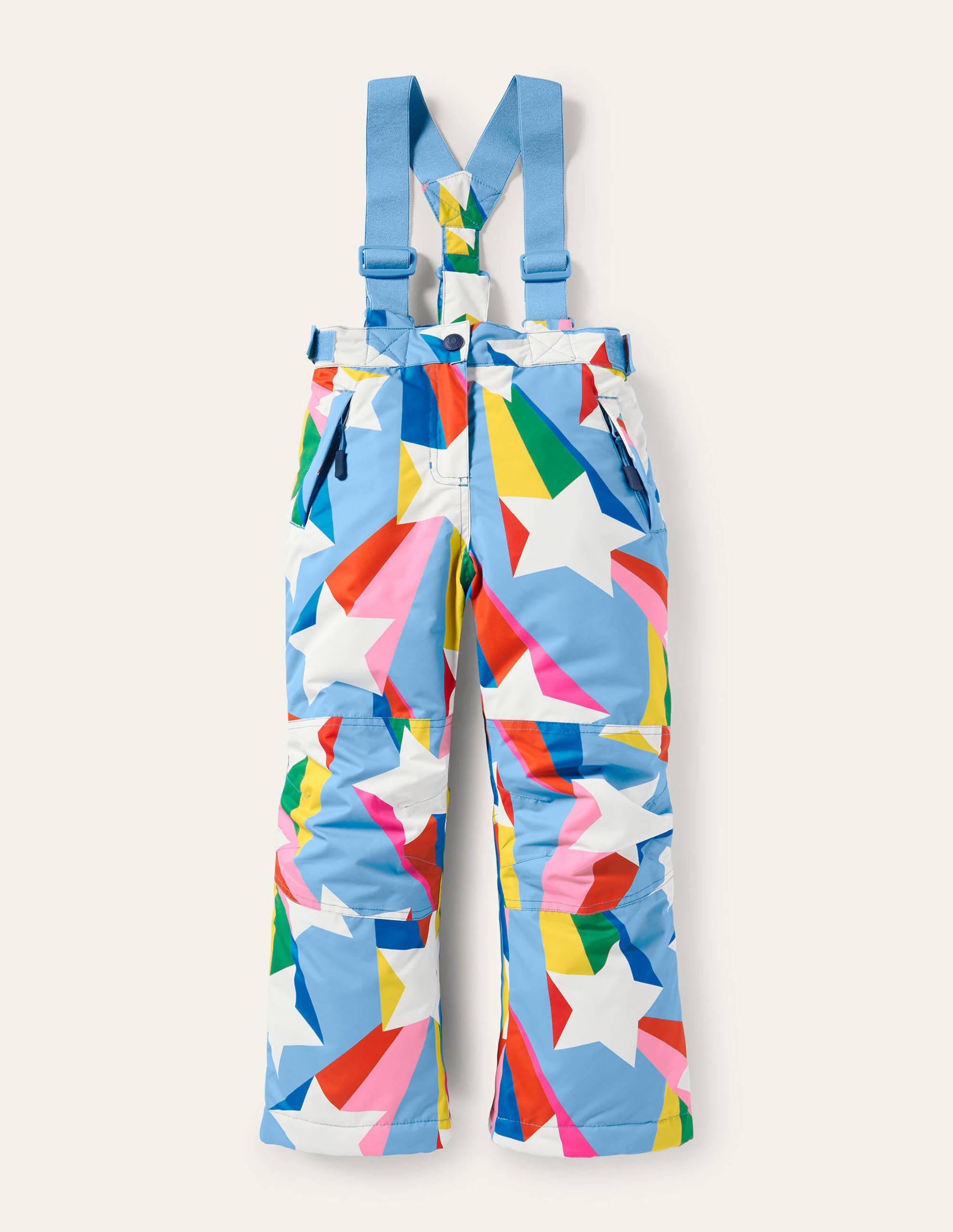 All-Weather Waterproof Trouser-Surfboard Blue Rainbow Star - Image 1