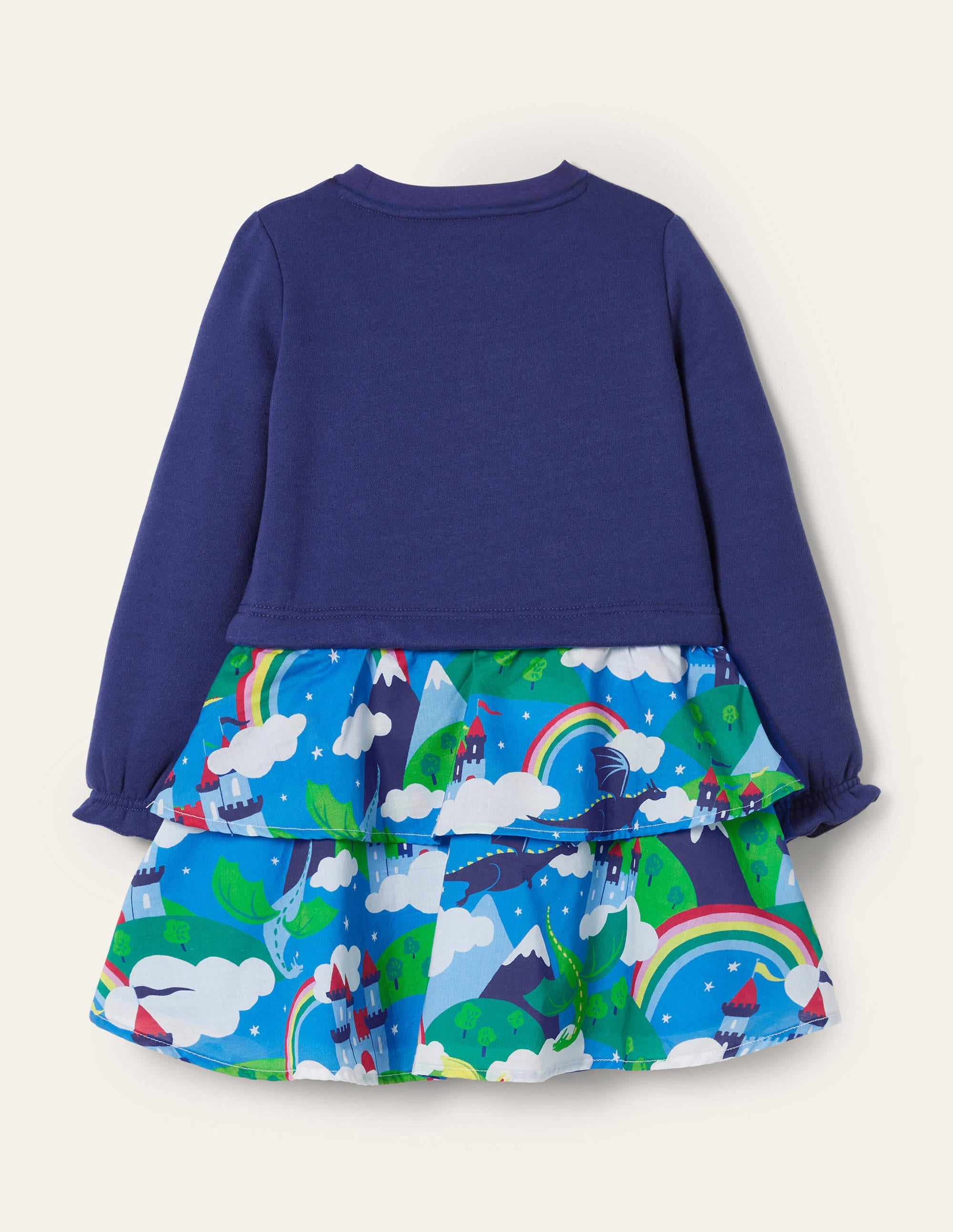 Robe à motif pêle-mêle et appliqué-Ciel dragon multi - Image 2