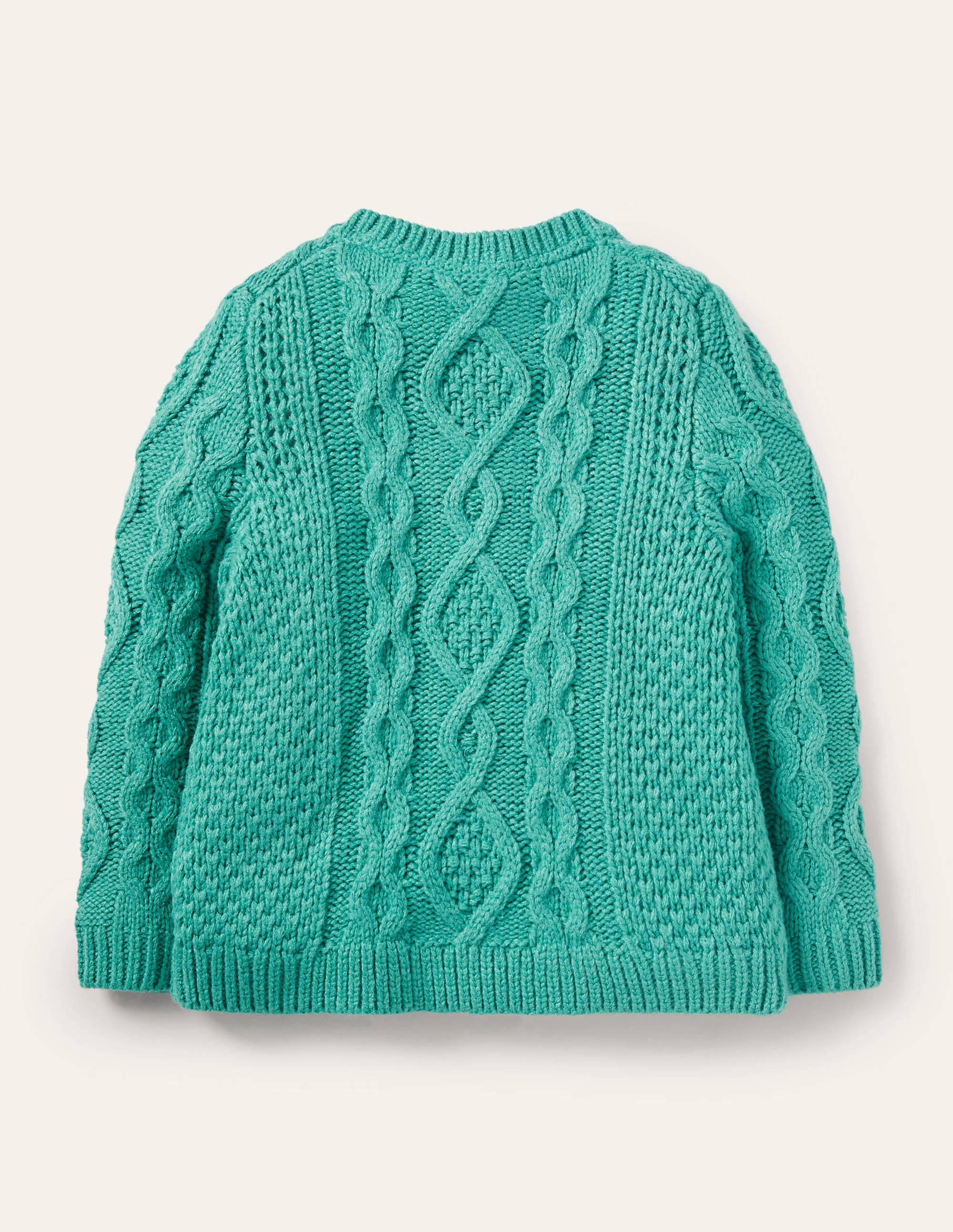 Cardigan mit Zopfstrickmuster-Bachblau - Image 2