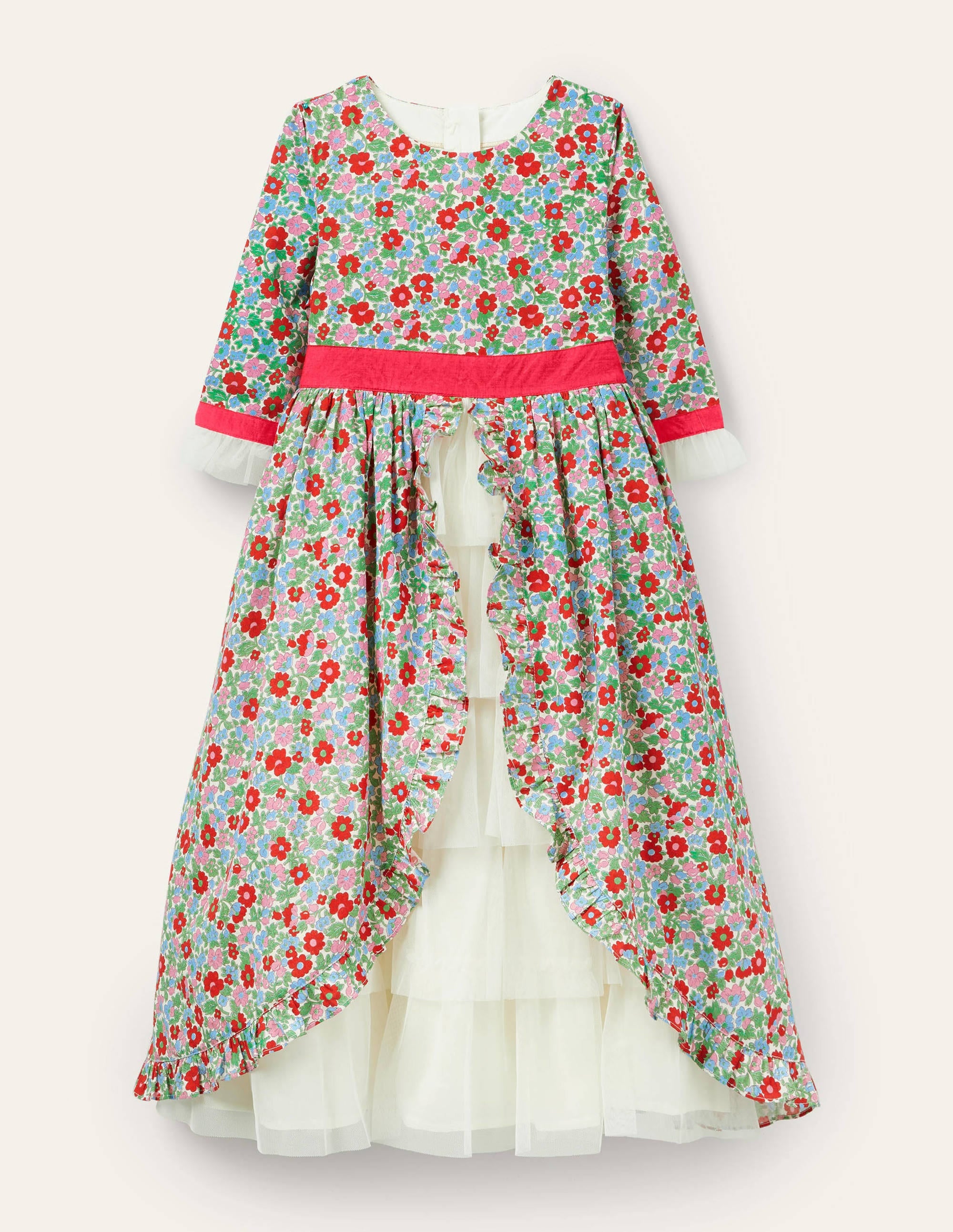 Stufenkleid mit Blumenmuster-Bunt/Vintage, Blüte - Image 1