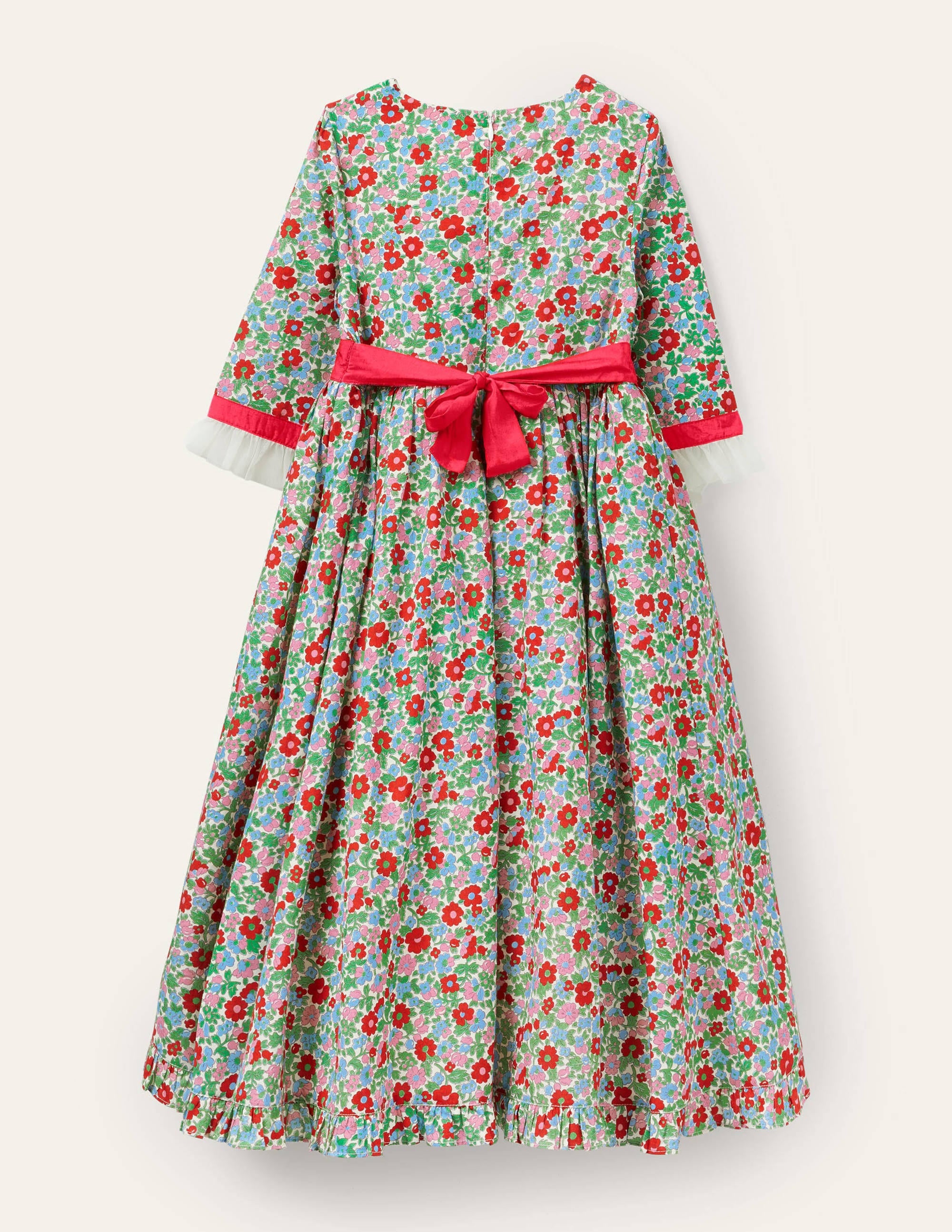 Stufenkleid mit Blumenmuster-Bunt/Vintage, Blüte - Image 2
