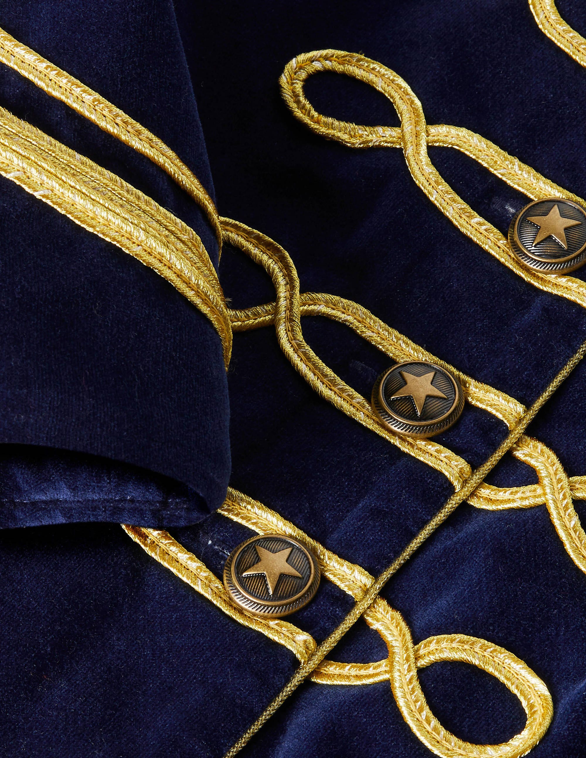 Veste ornementée-Bleu marine universitaire - Image 3