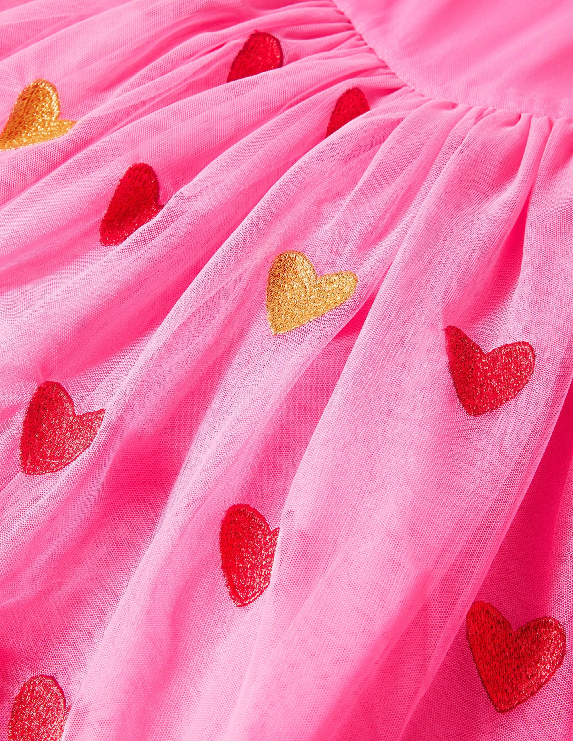 Tüllkleid mit Herzen-Helles Blütenrosa - Image 3