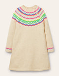 Lucy Kleid-Hellbeige Meliert
