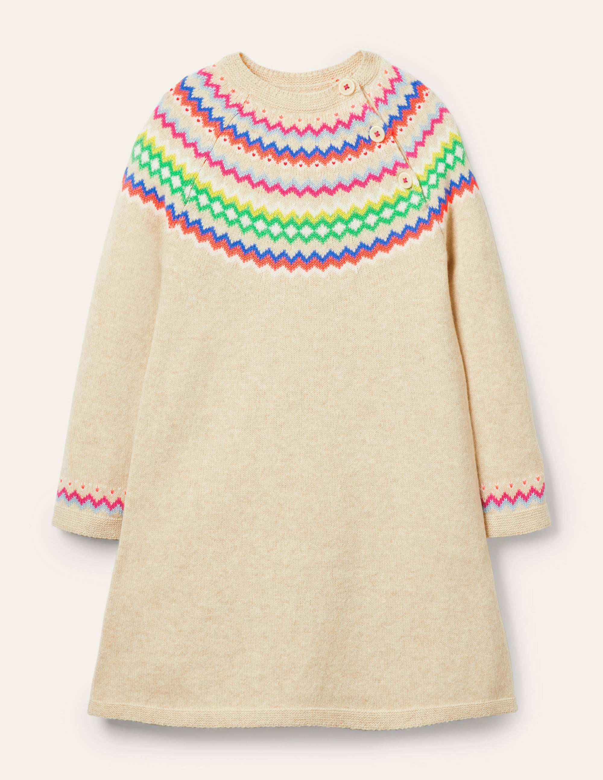 Lucy Kleid-Hellbeige Meliert - Image 1