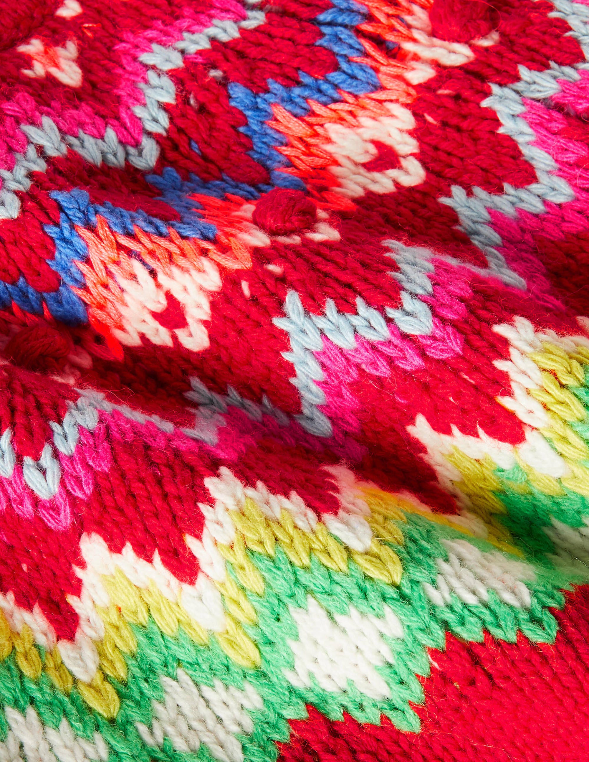 Pull cosy à motif jacquard-Rouge rockabilly - Image 3