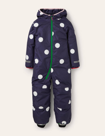 Waterproof Puddle Suit-College Navy Confetti Spot-2