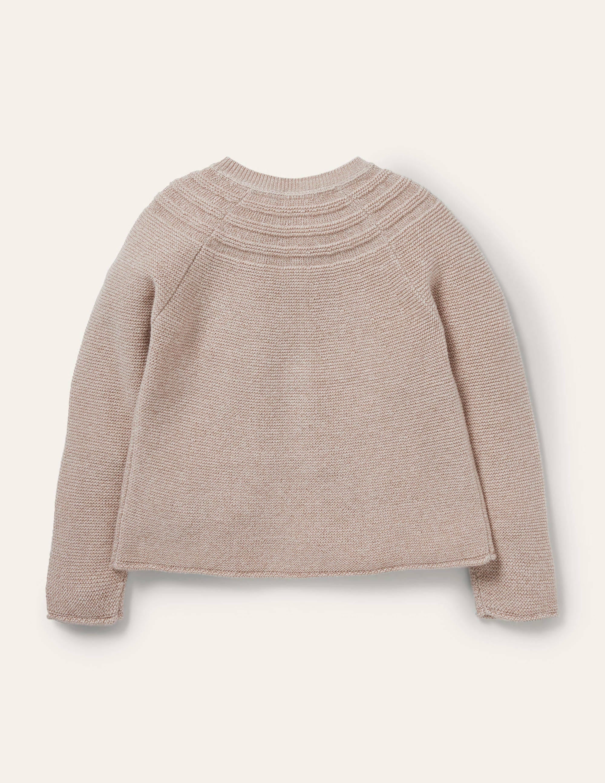 Baumwoll-Kaschmir-Cardigan-Gold, Glitzer - Image 2