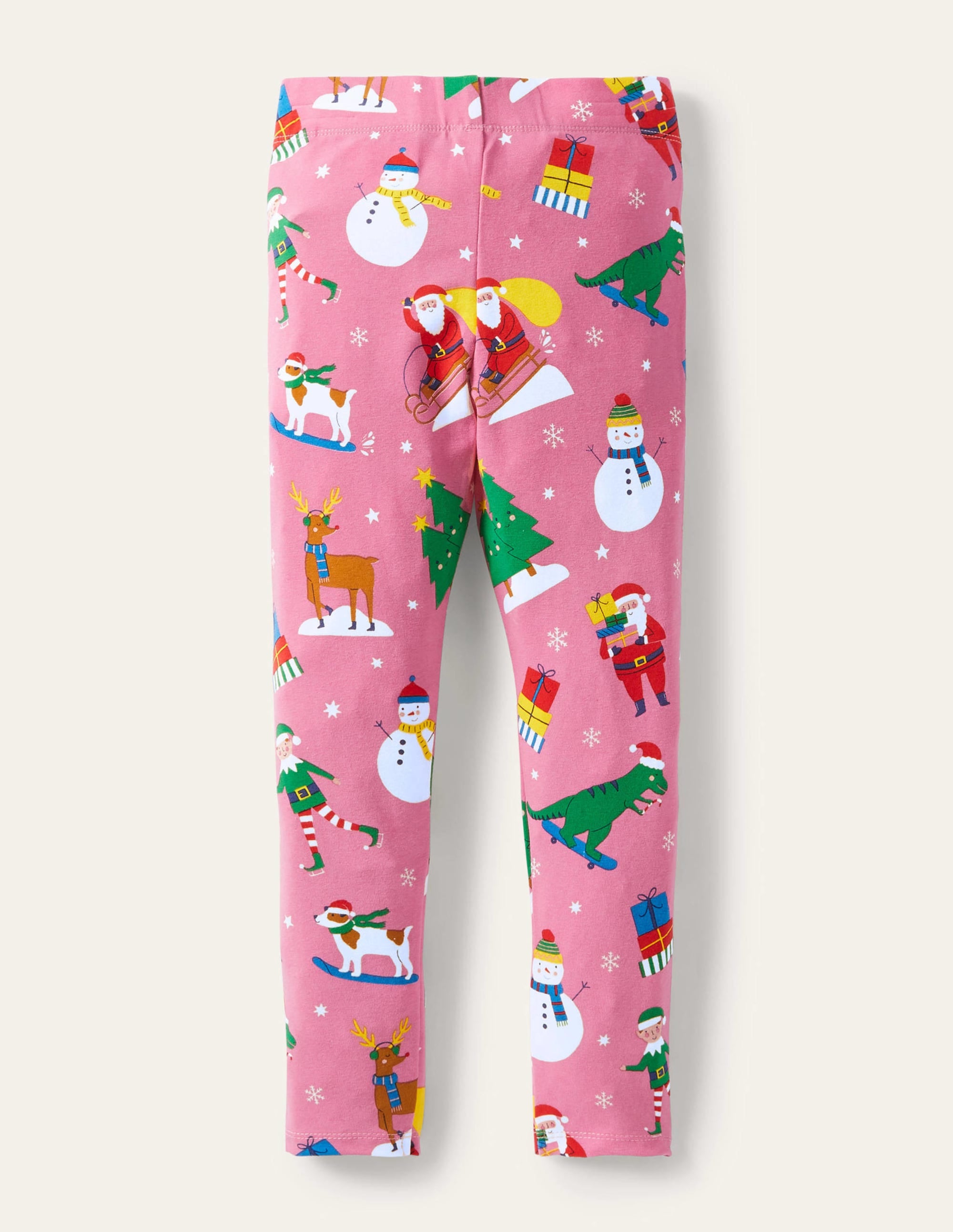 Fun Leggings-Petal Pink Festive Friends - Image 2
