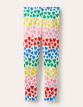Legging fun-Cœurs arc-en-ciel multi