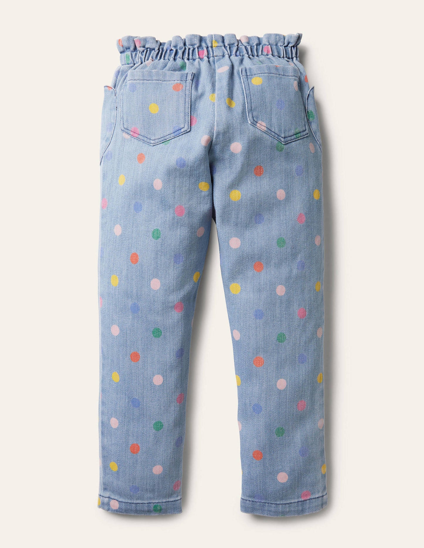 Hose zum Hineinschlüpfen-Faux-Uni, Bunte Tupfen