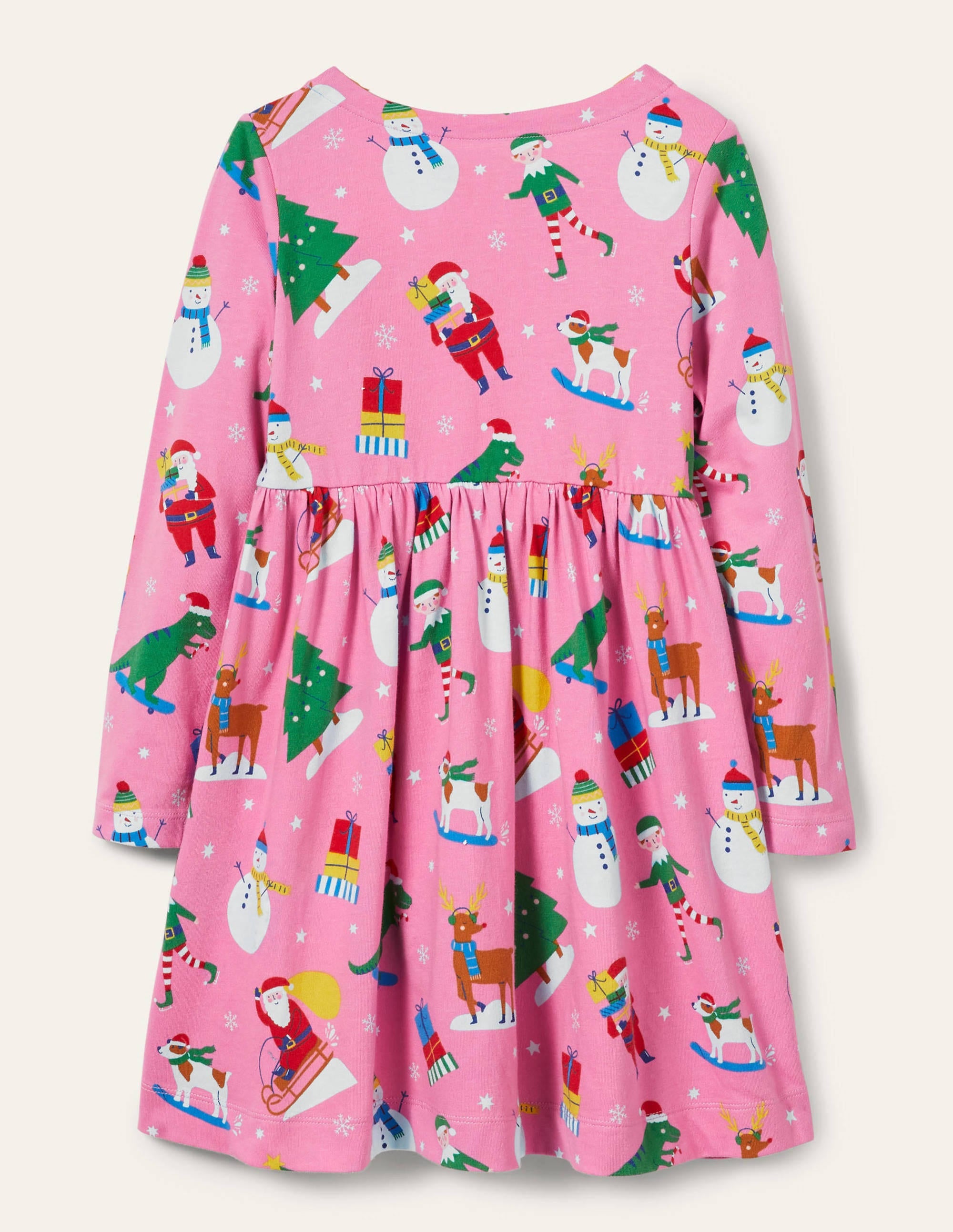 Robe en jersey fun à manches longues-Amis festifs rose pétale - Image 2