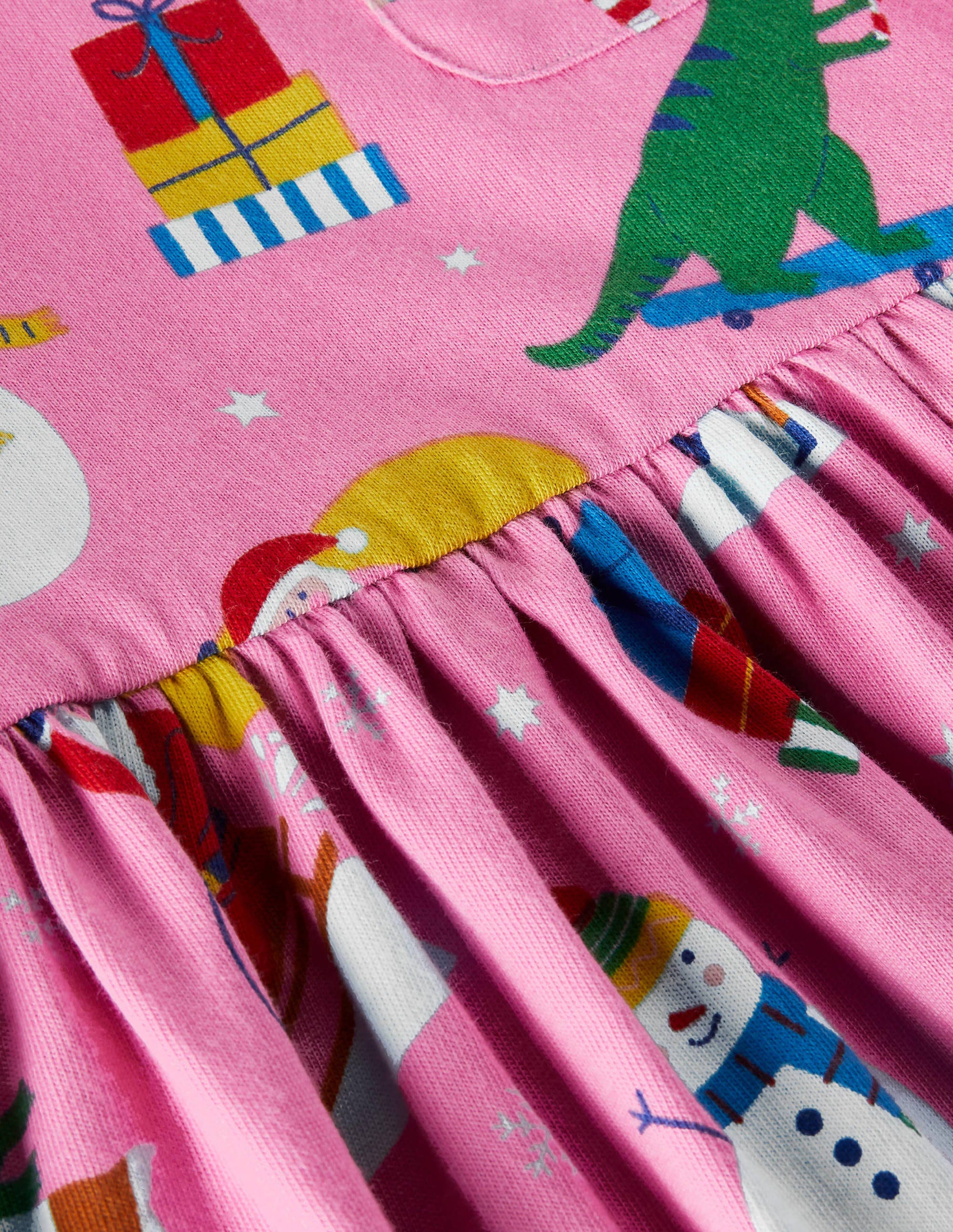 Robe en jersey fun à manches longues-Amis festifs rose pétale - Image 3
