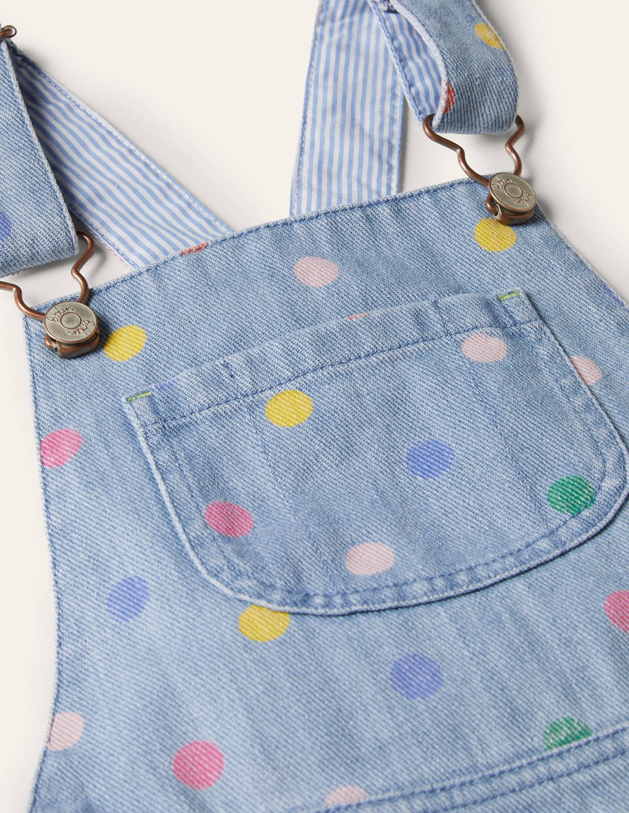 Salopette à empiècements cœur-Pois multi chambray - Image 3
