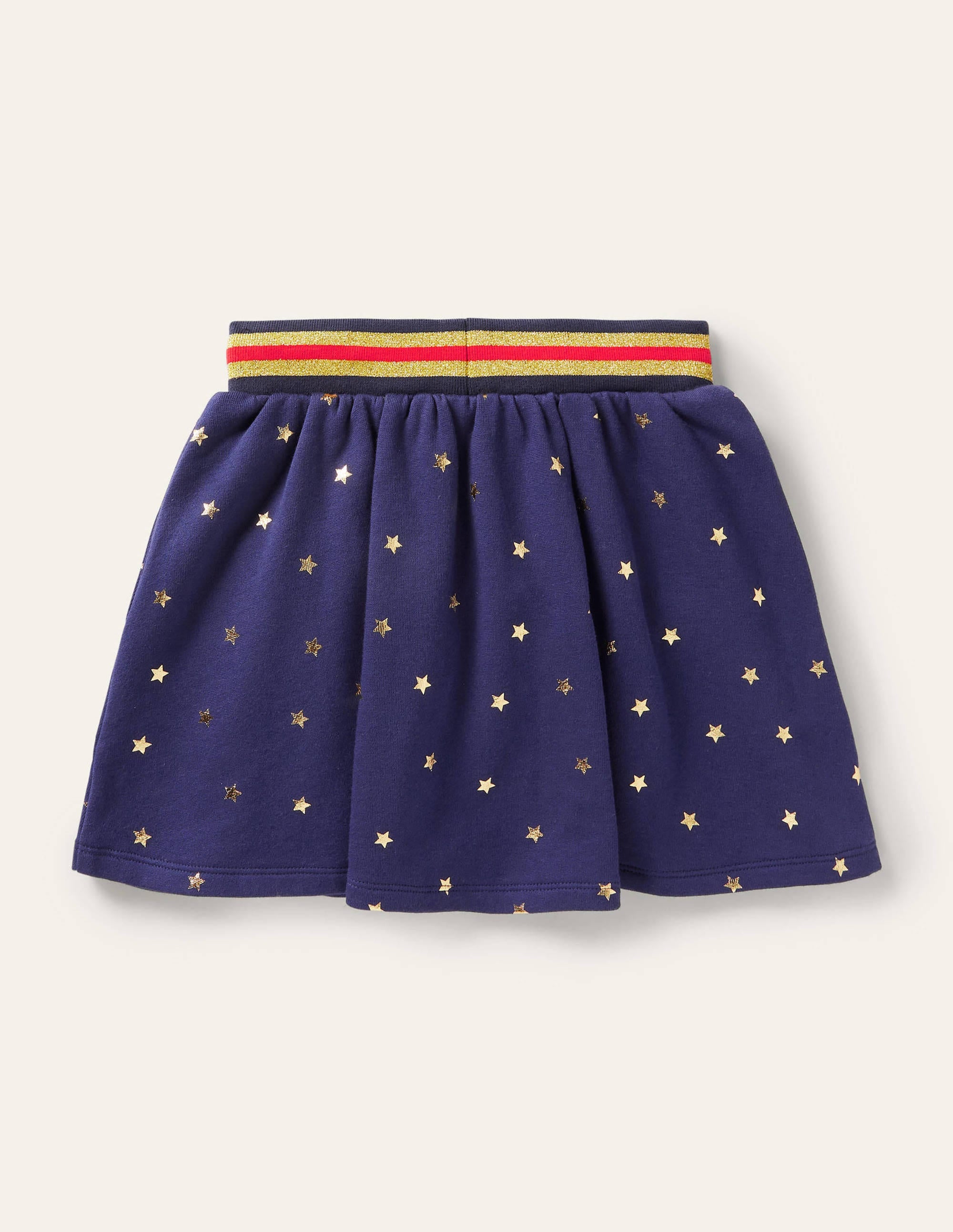 Cosy Twirly Sweatshirt Skirt-Starboard Blue Gold Star - Image 2