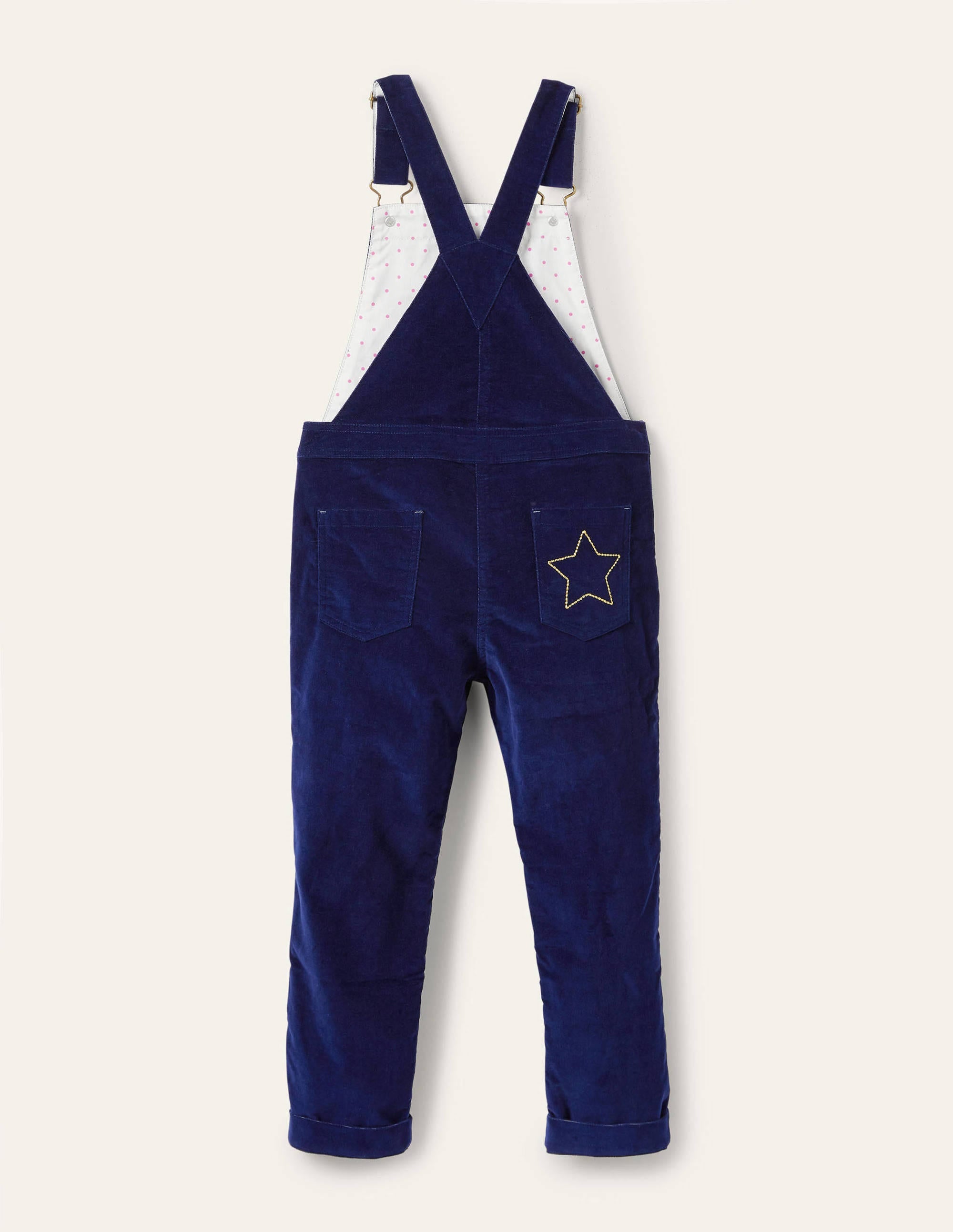 Latzhose aus Samt-Schuluniform-Navy - Image 2