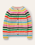 Cardigan en cachemire-Rayé multi