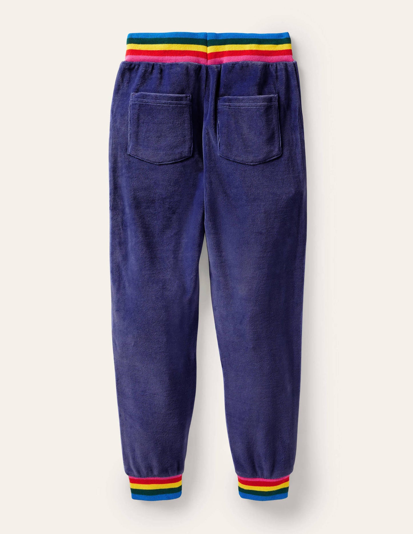 Velour Joggers-Starboard Blue