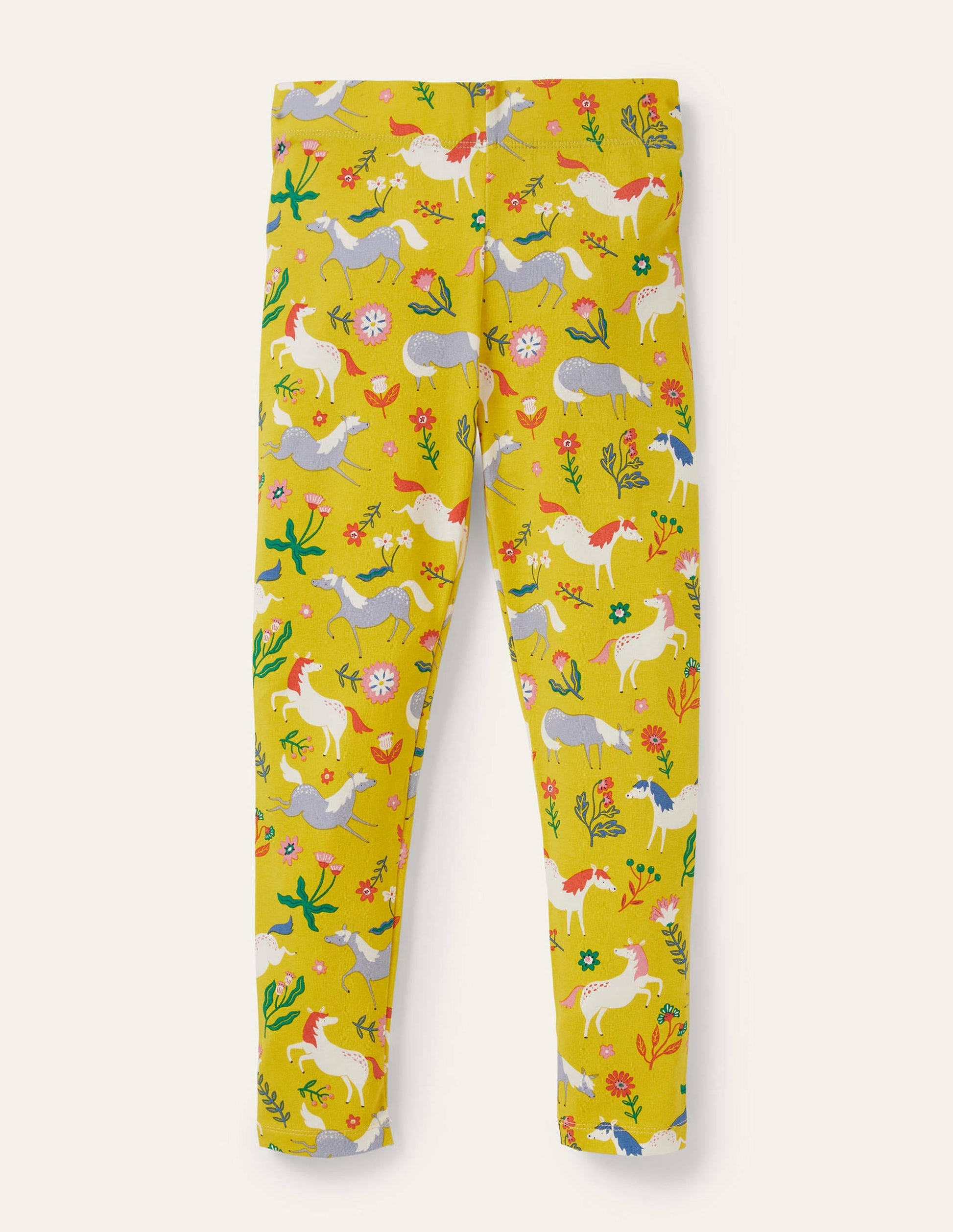 Fröhliche Leggings-Maisgelb, Ponys-1