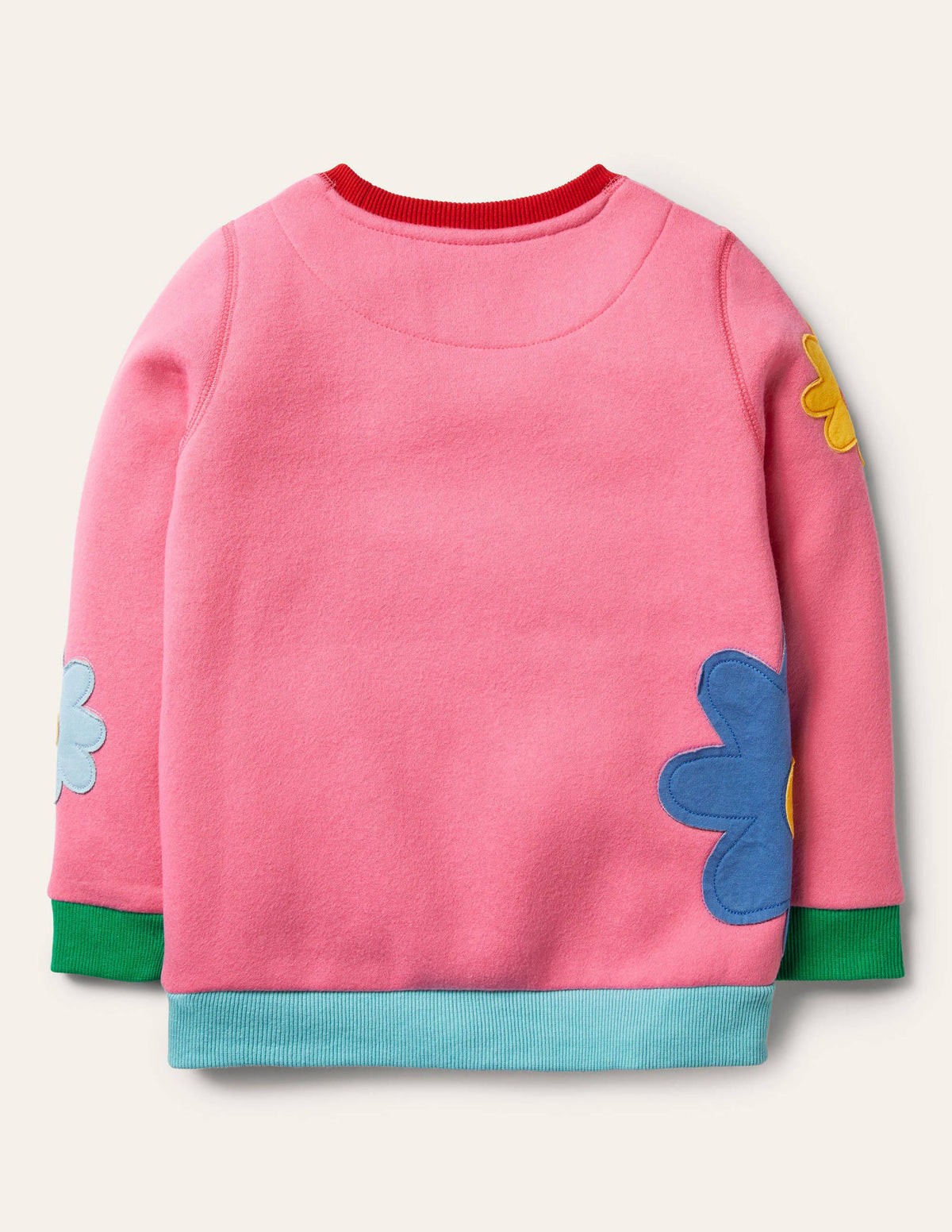 Sweatshirt mit Applikation-Helles Blütenrosa, Herz - Image 3